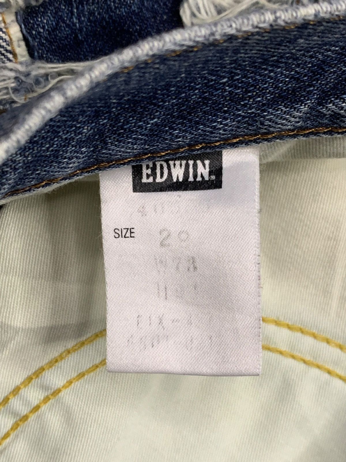 Edwin × Japanese Brand SALES🔥Vintage Edwin Faded Blue Wash Distress Baggy Jeans Size US 29 - 10 Thumbnail