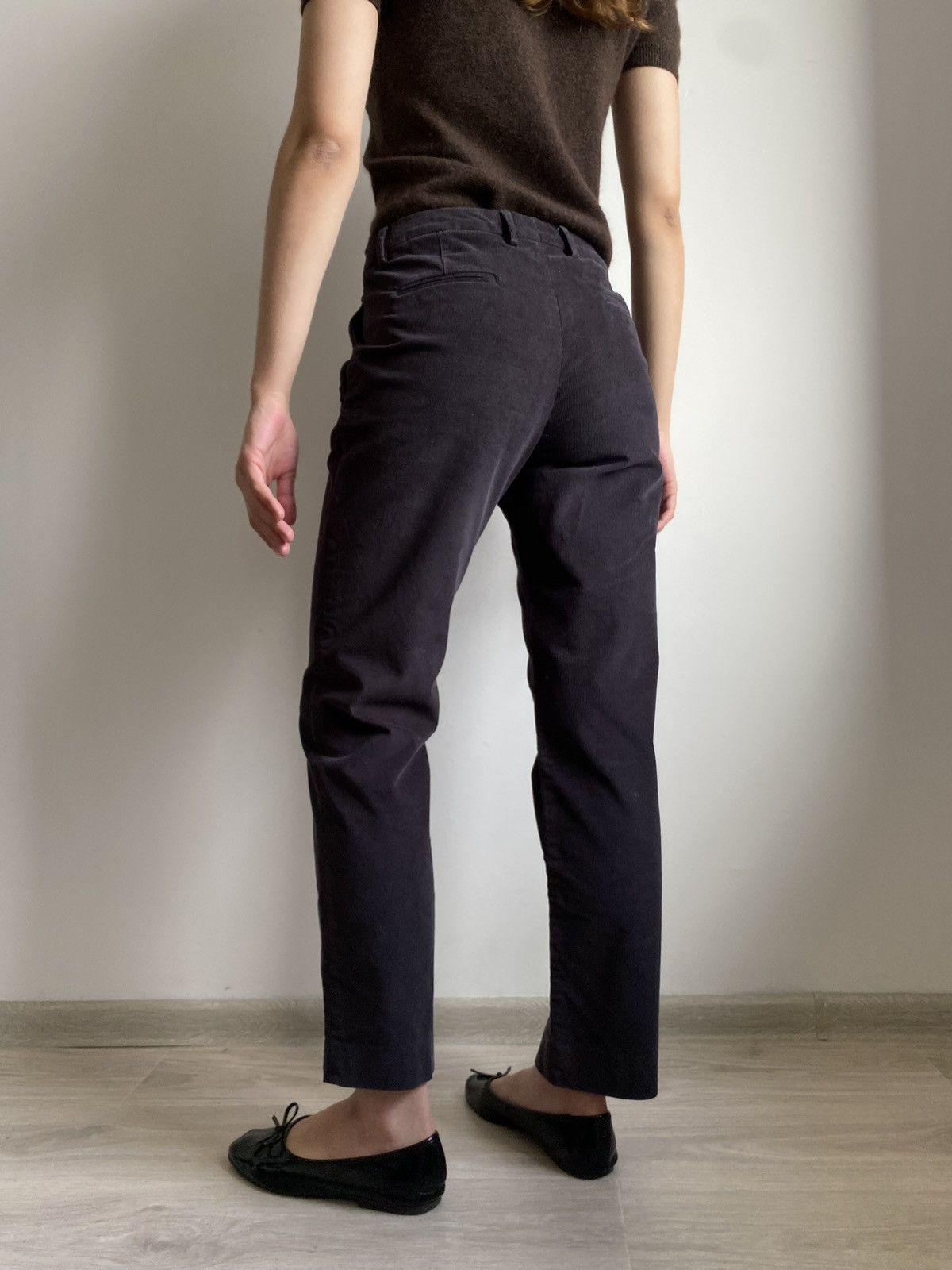 Moncler MONCLER WOMEN CORDUROY CHINO PANTS PURPLE EGGPLANT IT 40 S Size 27" / US 4 / IT 40 - 12 Thumbnail