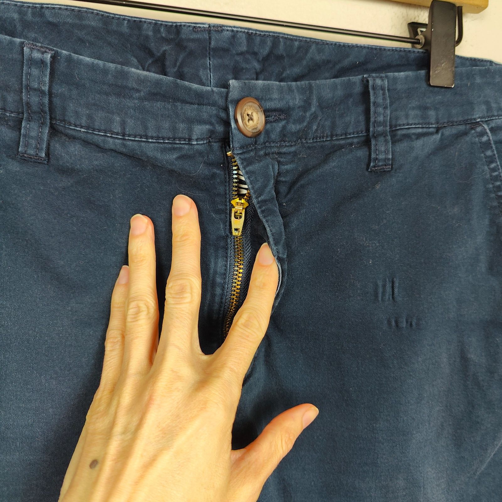 Chubbies Chubbies Chino Shorts Mens 35 Navy Blue Cotton 7" Size US 35 - 4 Thumbnail