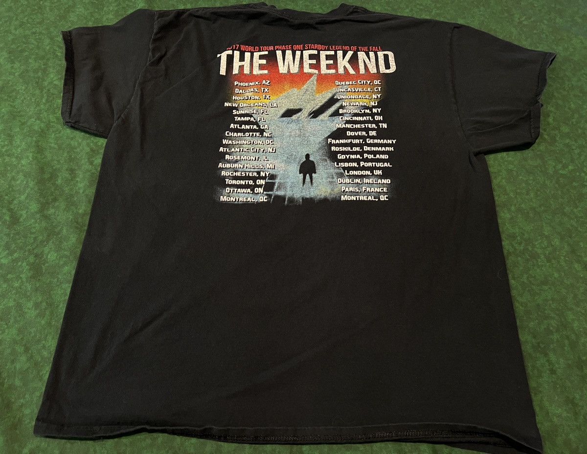The Weeknd The Weekend Starboy: Legend of the Fall 2017 Tour Dates Tee Size US XL / EU 56 / 4 - 6 Thumbnail