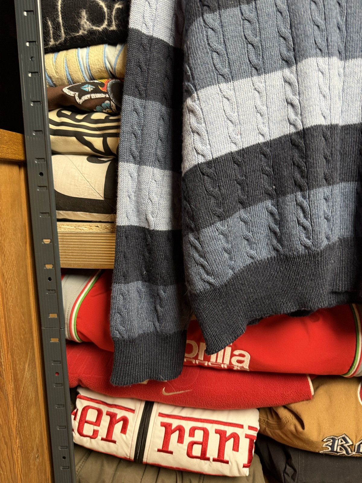 Lacoste × Vintage Vintage Lacoste Chemise Wool Sweater Knit Y2K Striped 90s Size US L / EU 52-54 / 3 - 2 Thumbnail