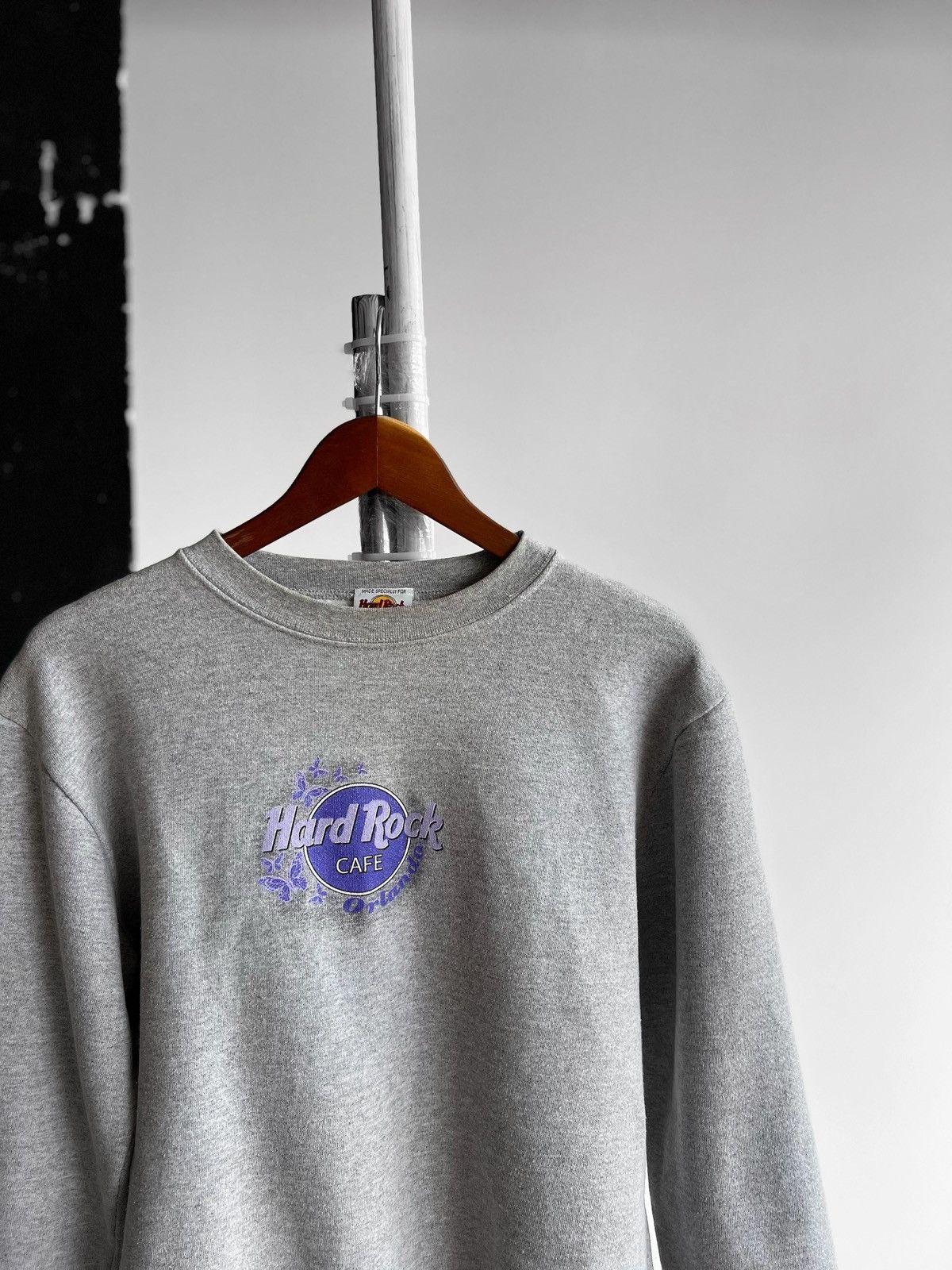 Hard Rock Cafe × Vintage Hard Rock Cafe Orlando Vintage 90s Y2K Gray Sweatshirt Size M / US 6-8 / IT 42-44 - 2 Thumbnail