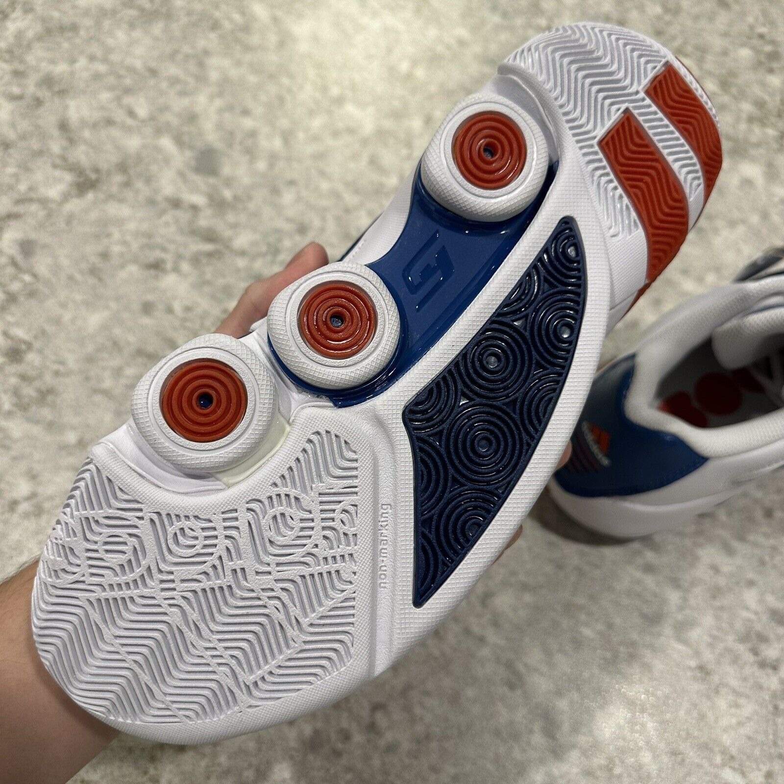 Adidas Size 7 - adidas Gil Zero Restomod White Blue Orange Gilbert Size US 7 / EU 40 - 14 Thumbnail