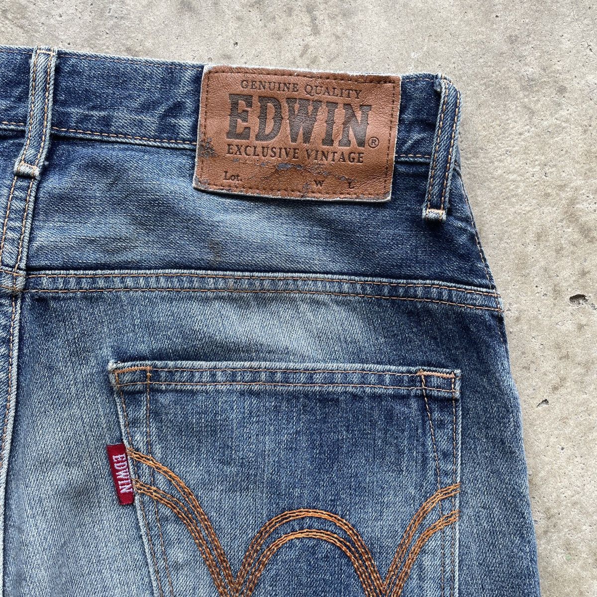 Edwin × Jean Vintage Edwin XV Faded Denim Distressed Pants Jeans Size US 31 - 8 Thumbnail