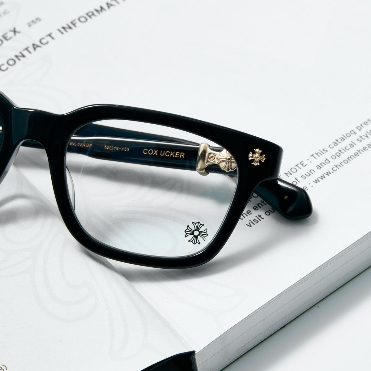 Chrome Hearts CHROME HEARTS COX UCKER BLACK - 18KGP DIAMOND 💎 GLASSES Size ONE SIZE - 3 Thumbnail