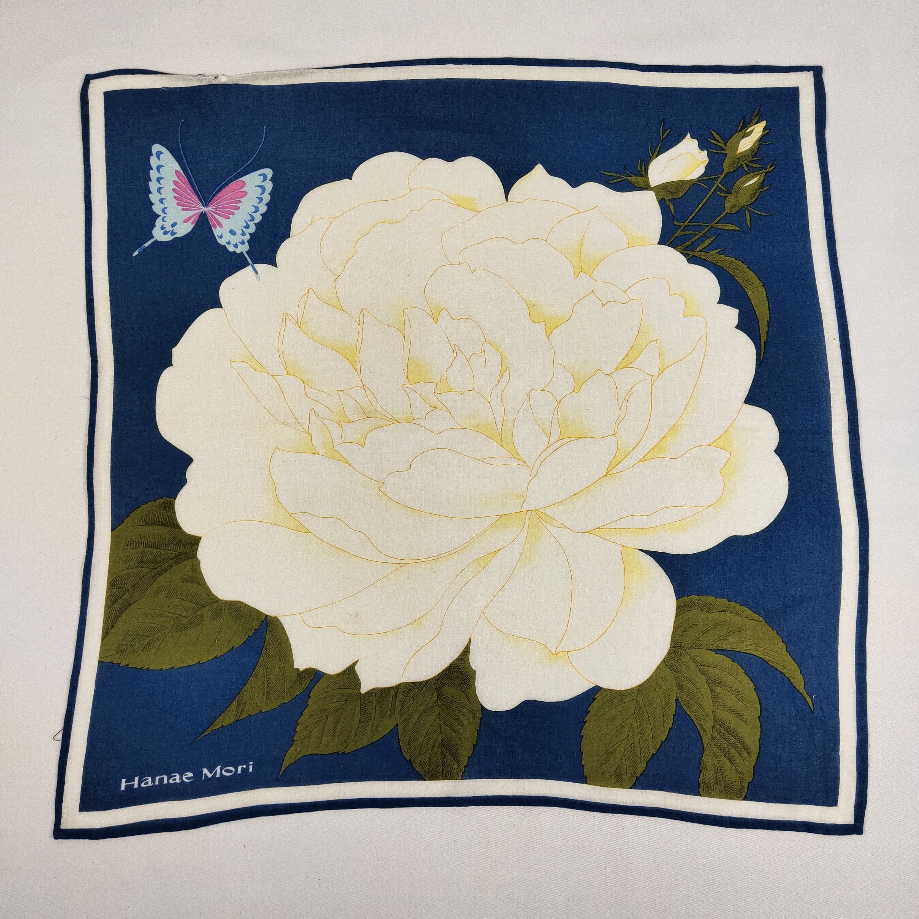 Hanae Mori × Vintage Hanae Mori Handkerchief / Neckerchief / Bandana FZ596 Size ONE SIZE - 3 Thumbnail
