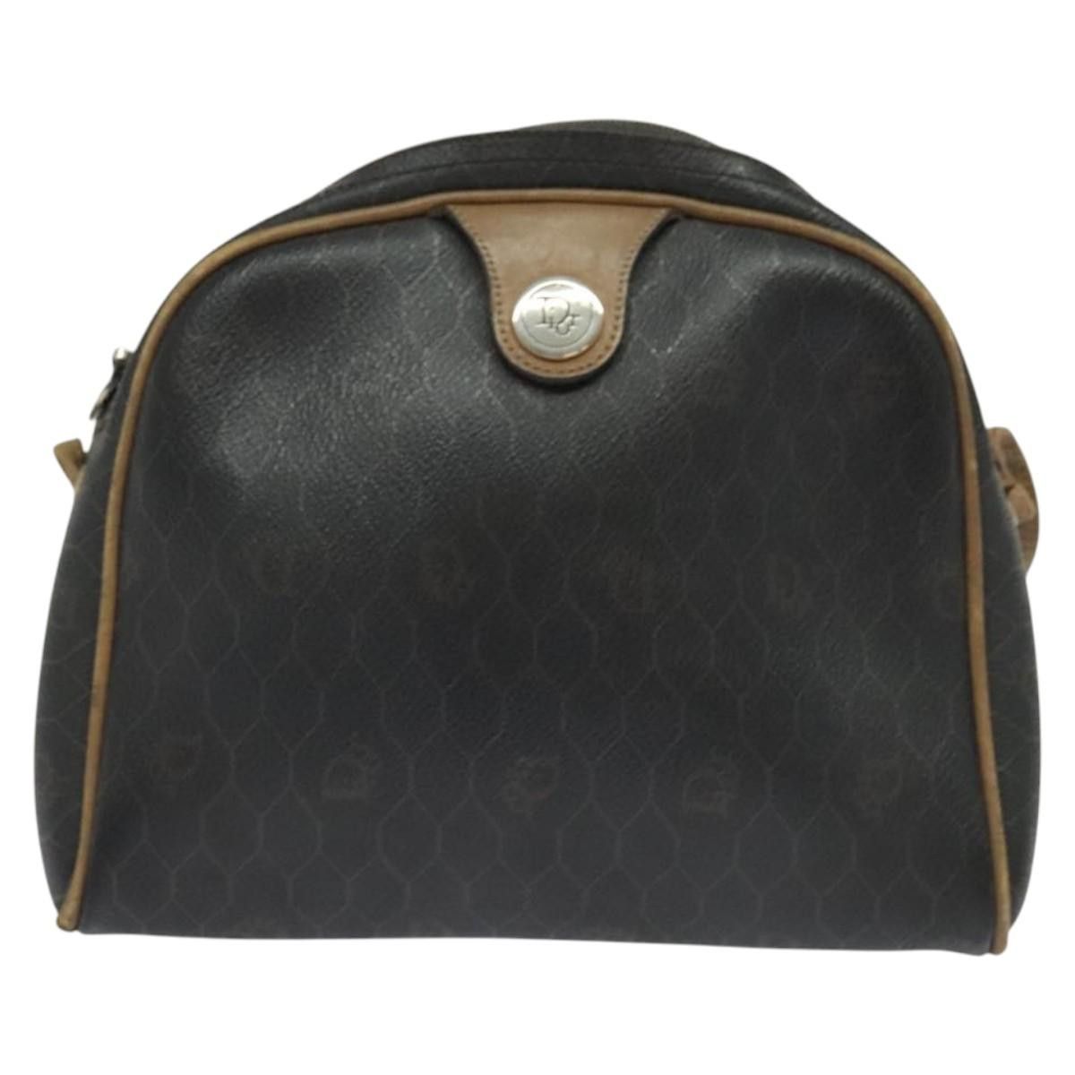 Dior DIOR Honeycomb Canvas Shoulder Bag Pvc Leather Black Size ONE SIZE - 2 Thumbnail