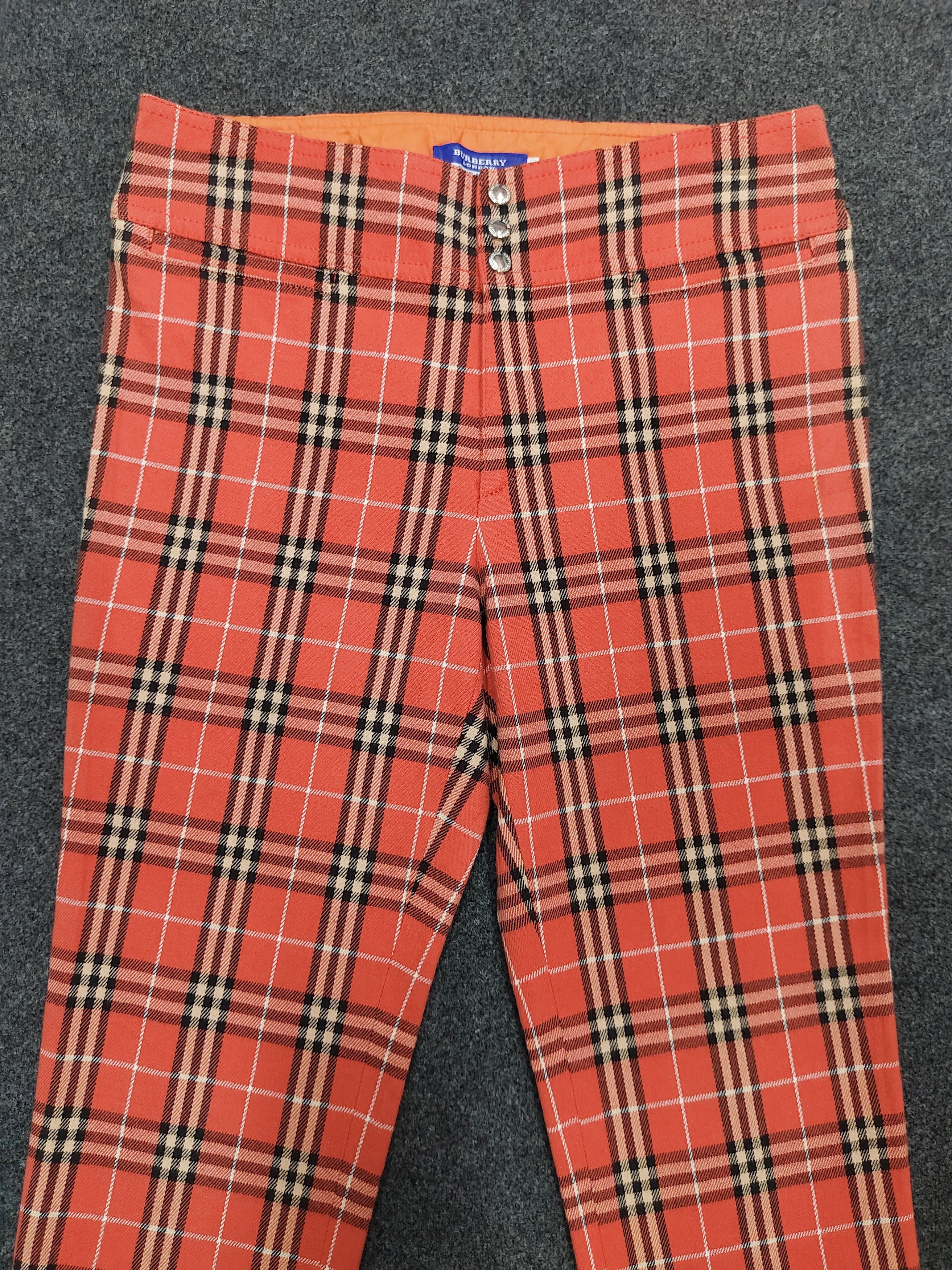 Burberry 00s Burberry🇬🇧 Punk Preppy Style Check Plaid Cropped Pants Size 28" / US 6 / IT 42 - 2 Thumbnail