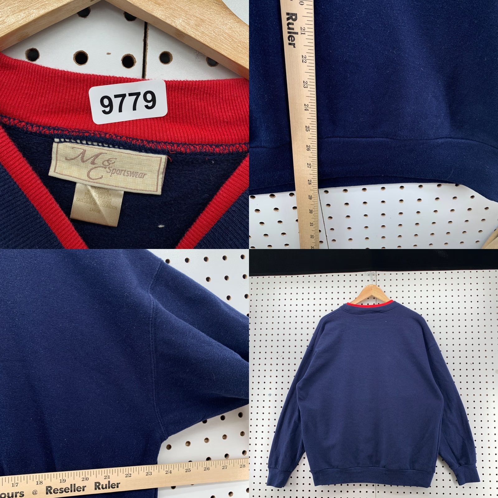 Vintage Vintage M&C Sportswear Dog Graphic Embroidered Sweatshirt Mens Large Blue Size US L / EU 52-54 / 3 - 8 Thumbnail