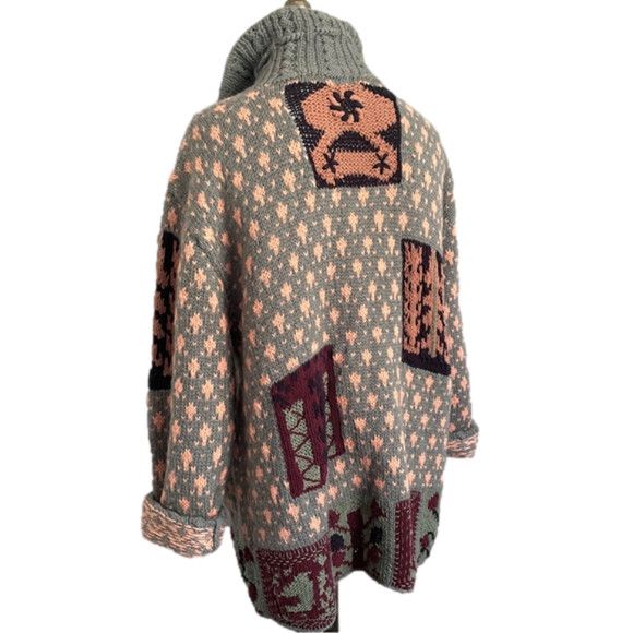 Other Cote-Rotie Patchwork Kidcore Cardigan Sweater - M/L Size M / US 6-8 / IT 42-44 - 7 Thumbnail