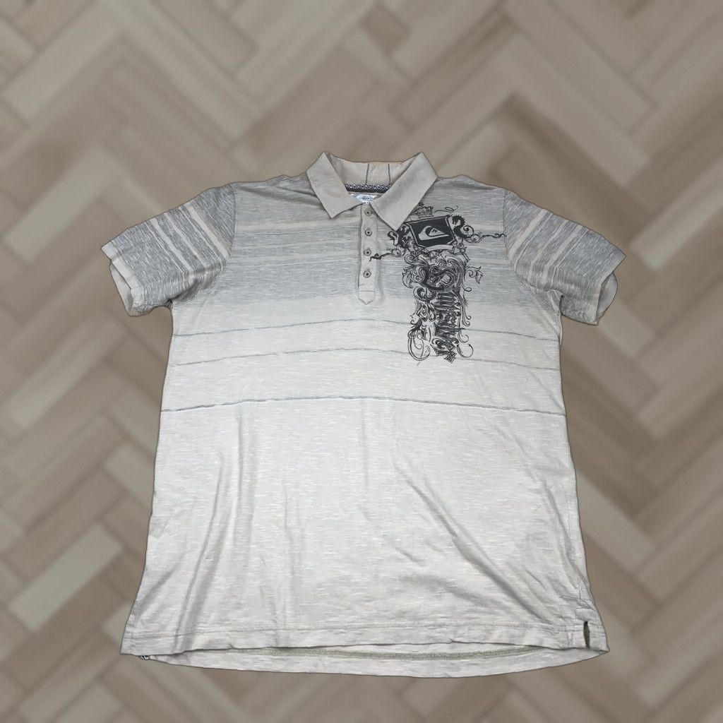 Quiksilver Quiksilver Polo Shirt Mens Beige XL Short Sleeve Casual Beach Skate 4487 Men Regular Size US XL / EU 56 / 4 - 1 Thumbnail