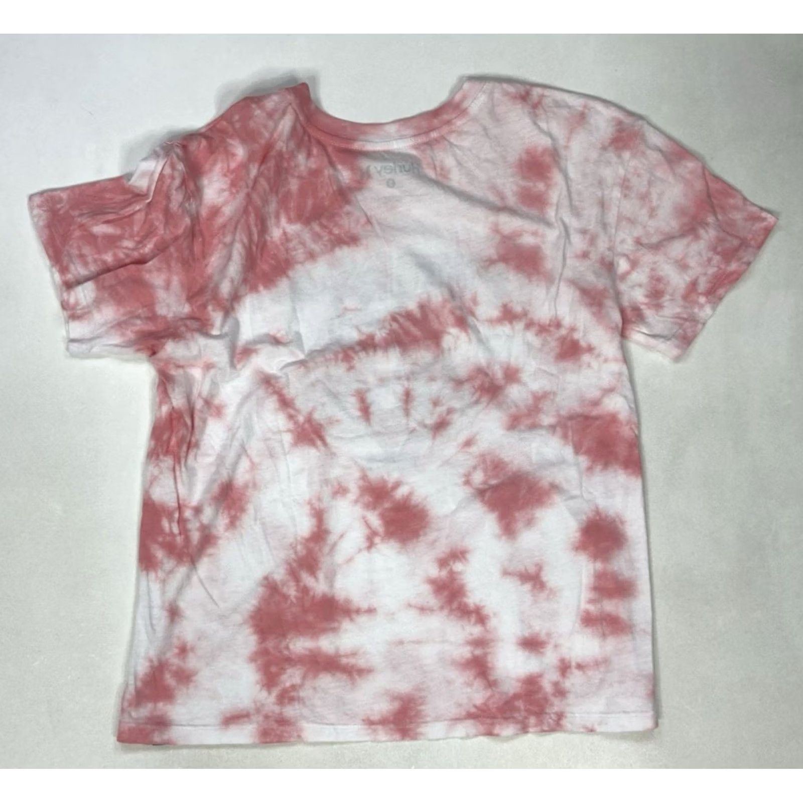 Hurley VINTAGE Hurley T-Shirt Women Small Pink White Tie Dye Tiger Graphic Short Sleeve Crew Neck Pullover Cotton Size S / US 4 / IT 40 - 3 Thumbnail
