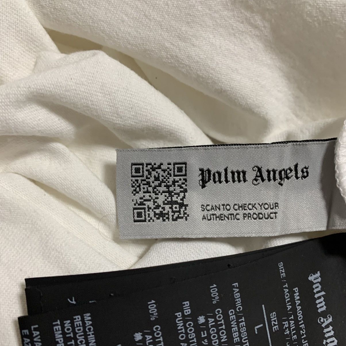 Palm Angels Palm Angels Large Missoni Spray Paint White Tee Size US L / EU 52-54 / 3 - 9 Thumbnail
