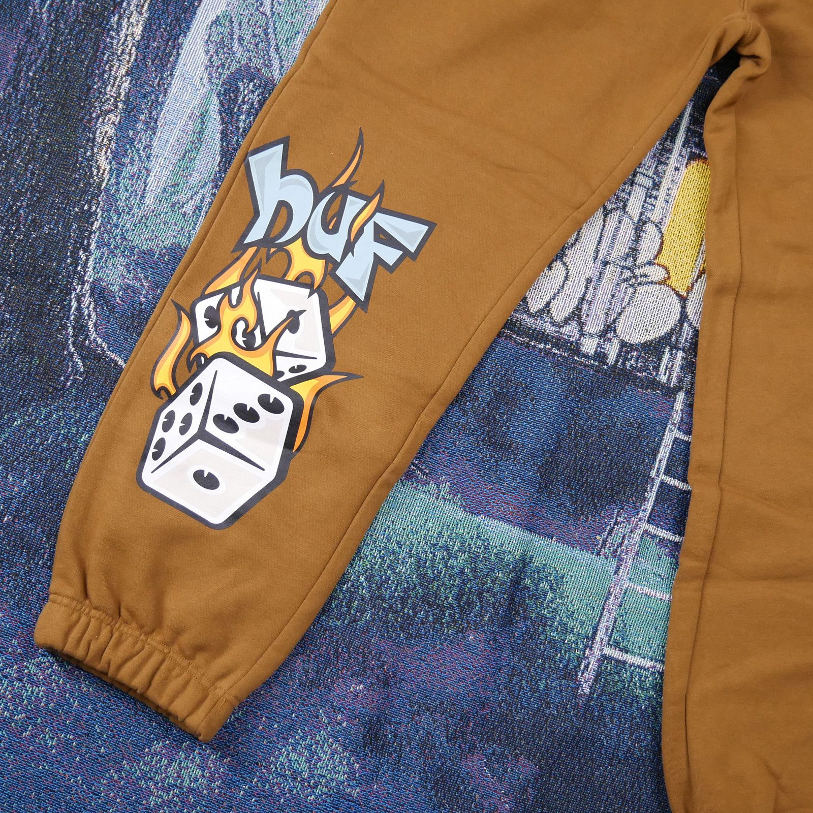 Huf HUF Dicey Fleece Pants Sweatpants Size XL Size US 37 - 2 Thumbnail