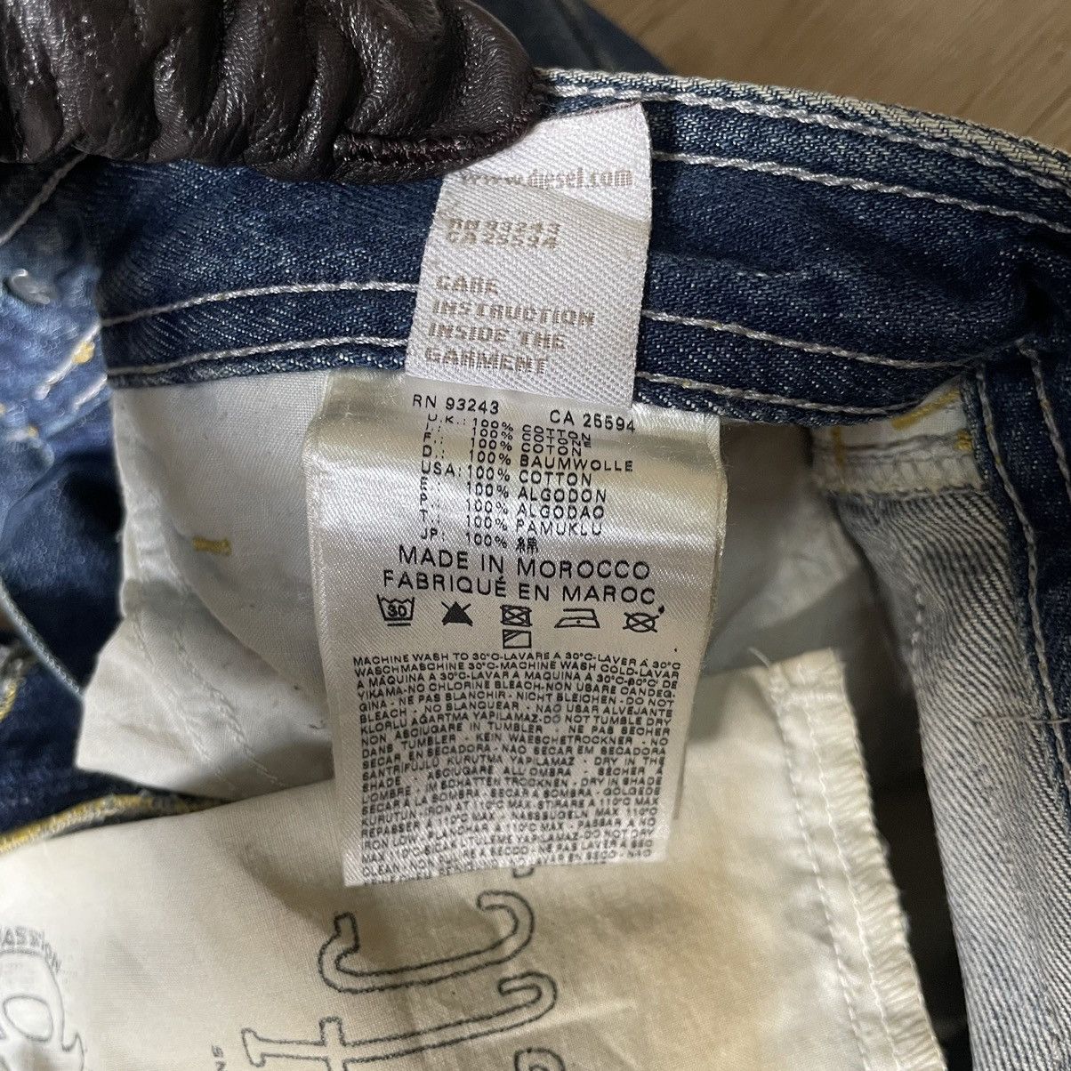 Diesel Vintage Diesel Distressed Straight Cut Faded Mud Wash Denim Size US 32 / EU 48 - 11 Thumbnail