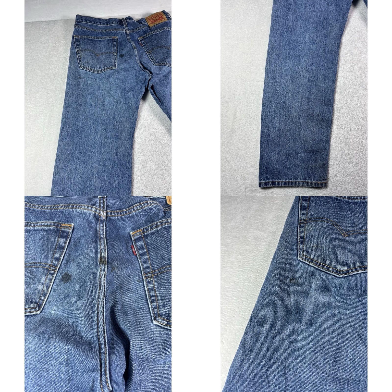 Levi's Levi's 505 Jeans Men's 36x29 Straight Leg Medium Wash Denim Workwear Cotton Jeans Regular Vintage: No Logo Button Zipper 5-Pocket 90s USA Cowboy Size US 36 / EU 52 - 9 Thumbnail