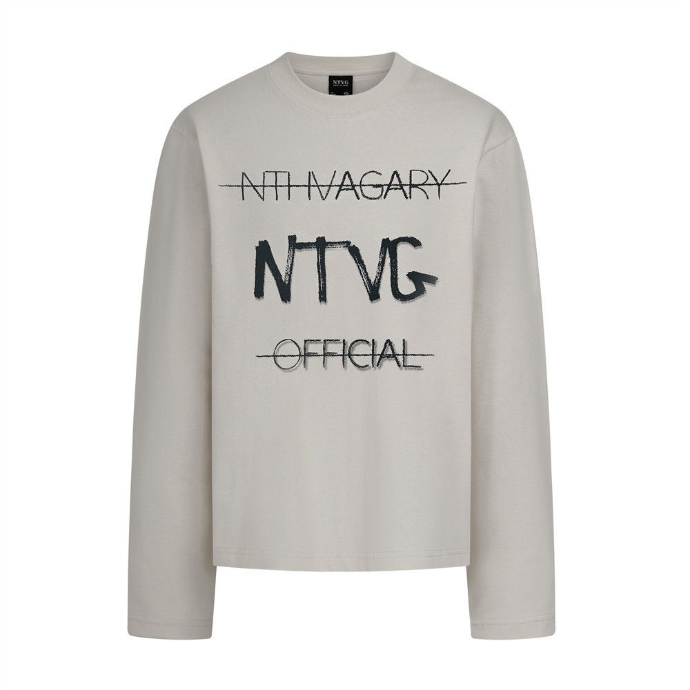 Vintage Men's Graffiti Letters Printed Long Sleeve T-shirt Size US M / EU 48-50 / 2 - 1 Thumbnail
