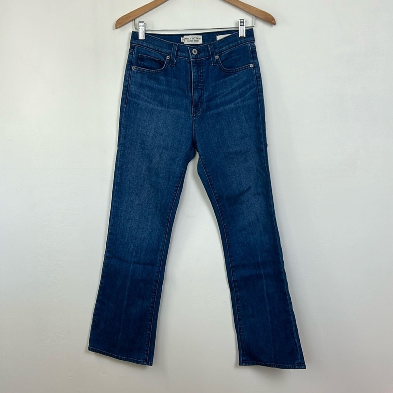 Nili Lotan Nili Lotan High Rise Boot Cut Jean Size 28" / US 6 / IT 42 - 2 Thumbnail
