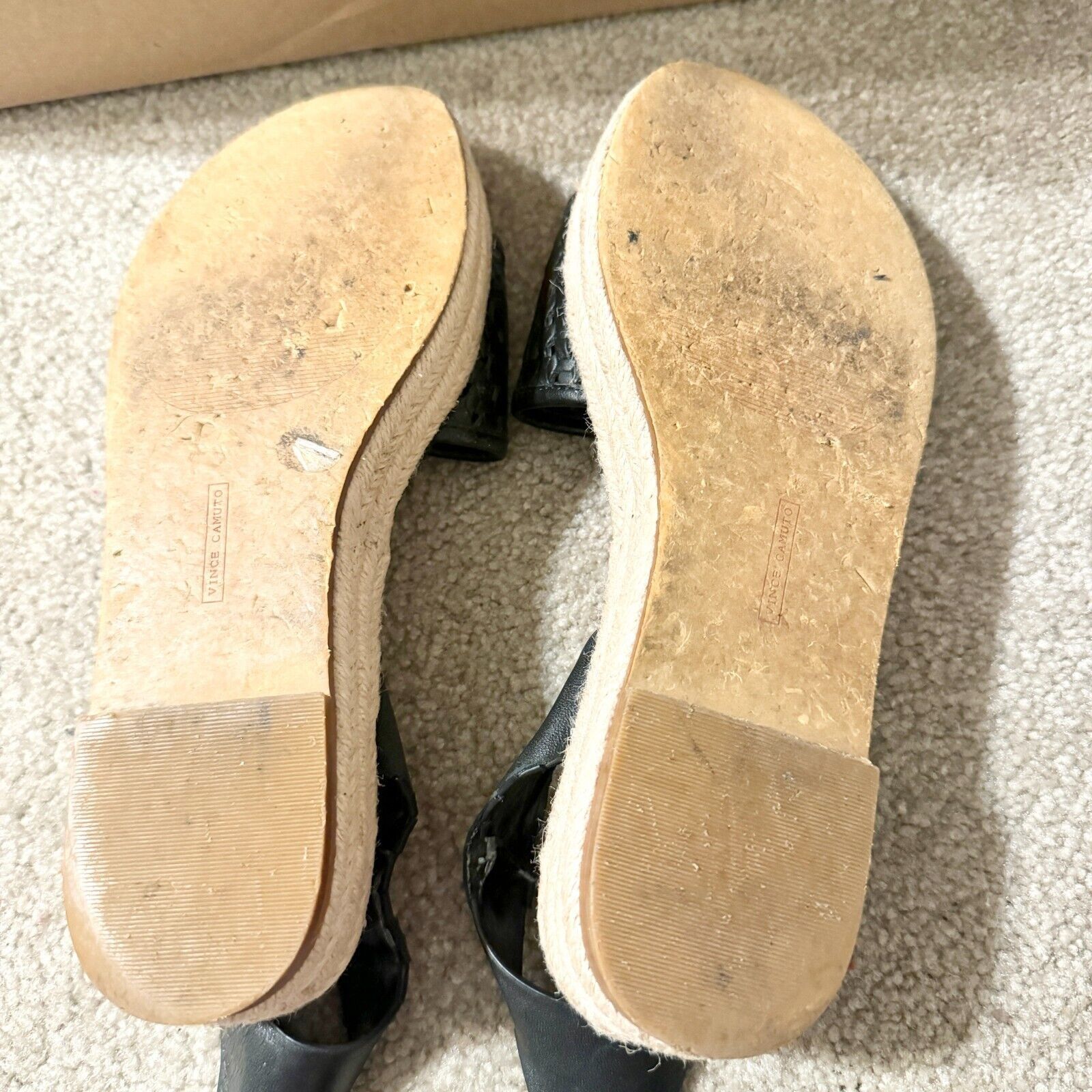 Vince Camuto Vince Camuto 8 Basketweave Espadrille Ankle Strap Platform Size US 8 / IT 38 - 4 Thumbnail