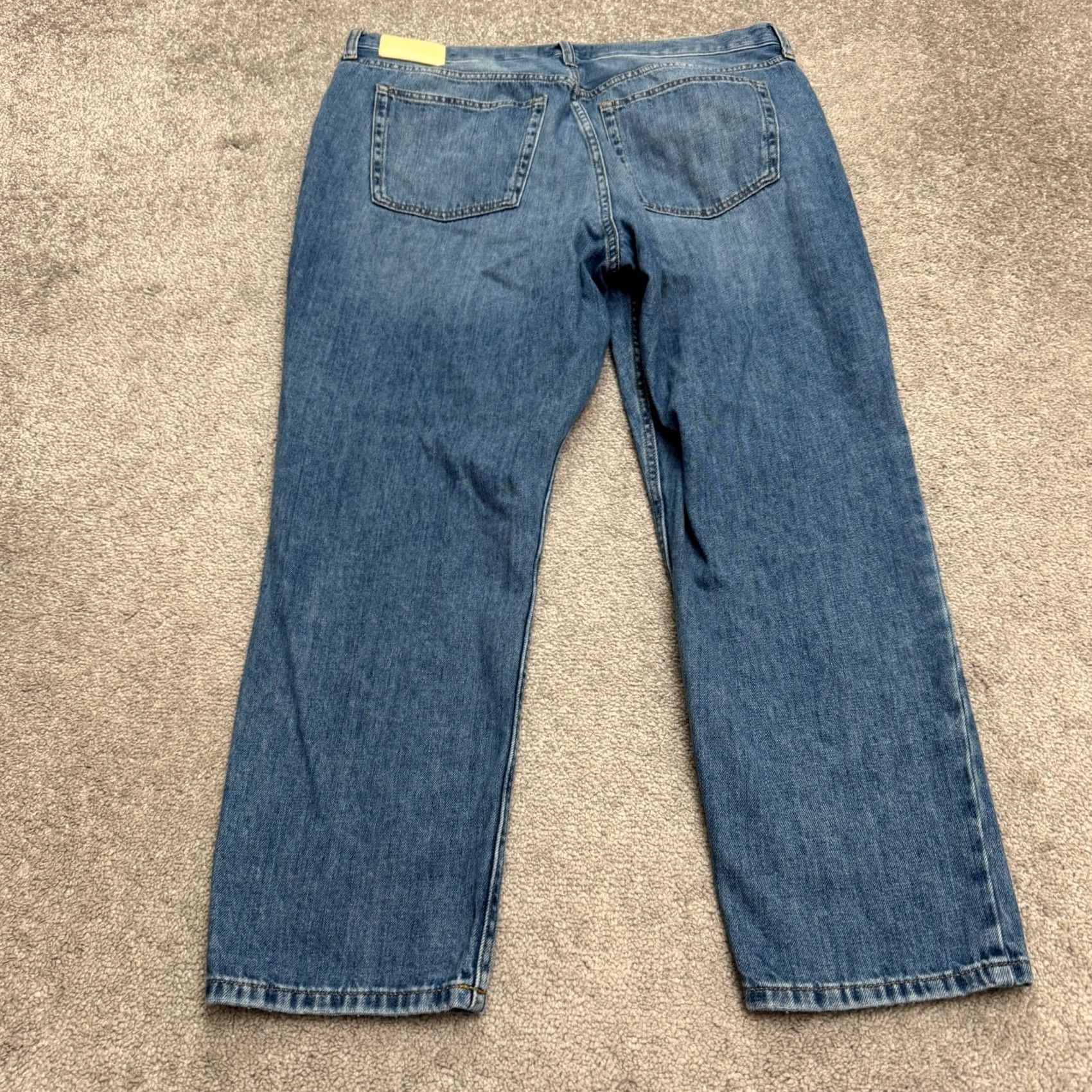 Everlane Everlane Jeans Women 33 Blue Medium Wash Relaxed Straight Denim Size 25" / US 0 / IT 36 - 2 Thumbnail