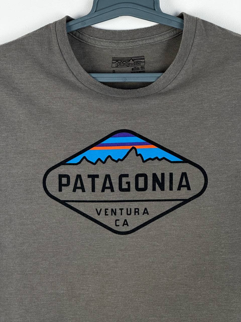 Patagonia × Vintage Vintage Patagonia Logo Grey T Shirt Size US S / EU 44-46 / 1 - 4 Thumbnail