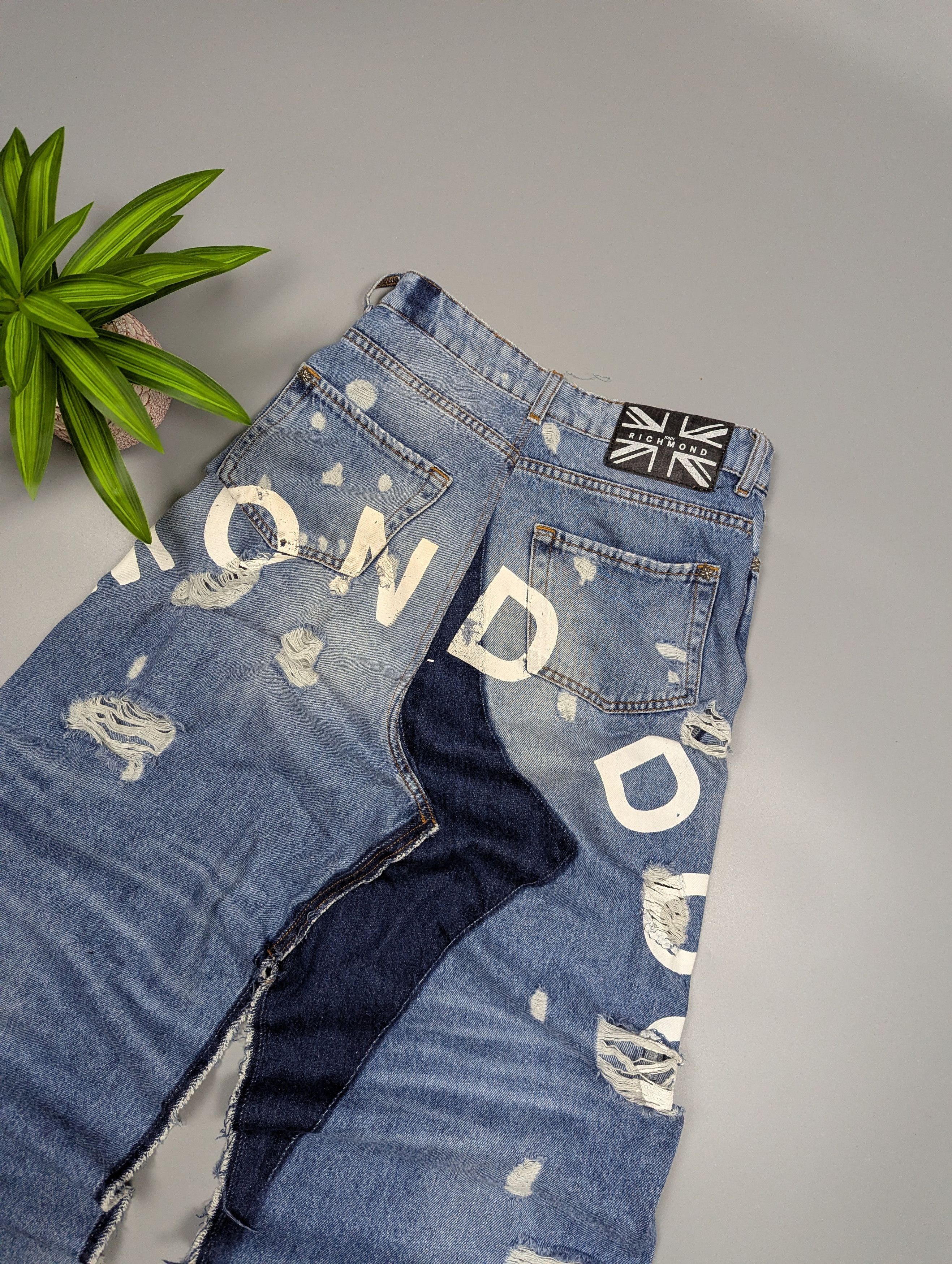 John Richmond John Richmond JORDIN Denim Maxi Skirt Y2K Jeans Style Size 27" / US 4 / IT 40 - 3 Thumbnail