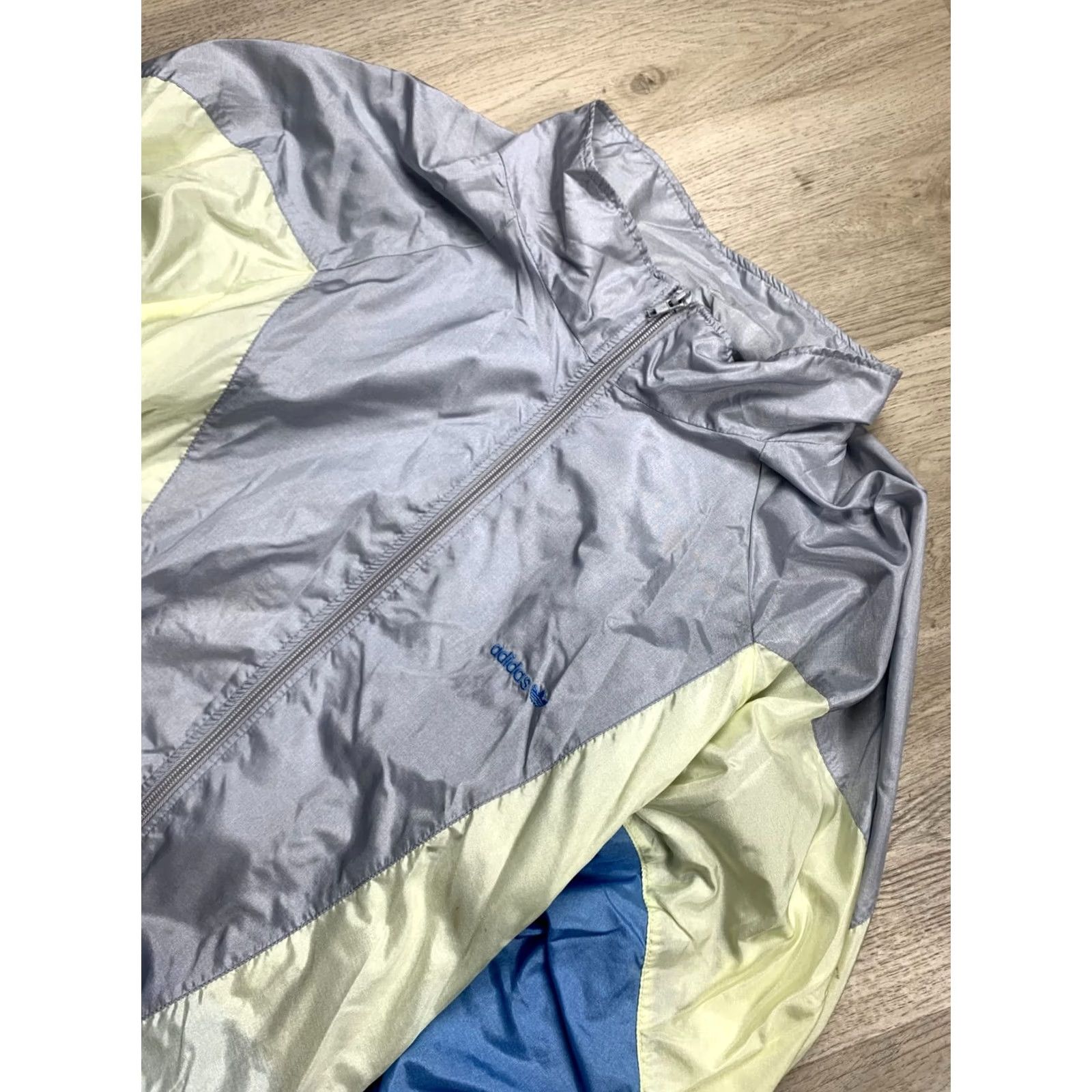 Adidas Adidas 90s Vintage Tracksuit Jacket Pants 2XL Mens Silver Size 48R - 5 Thumbnail