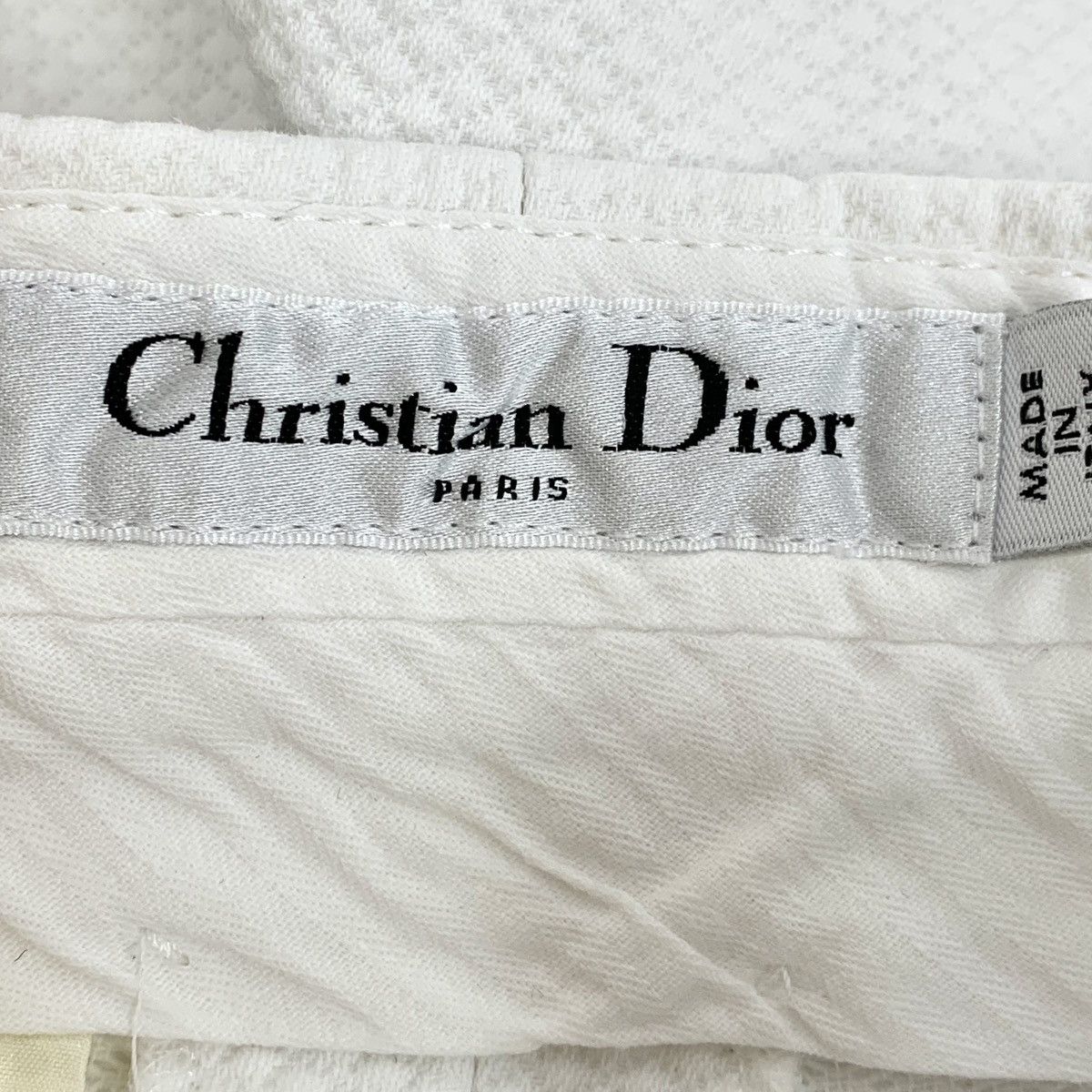 Dior Dior White Cotton Casual Wide Leg Jeans Size 27" / US 4 / IT 40 - 5 Thumbnail