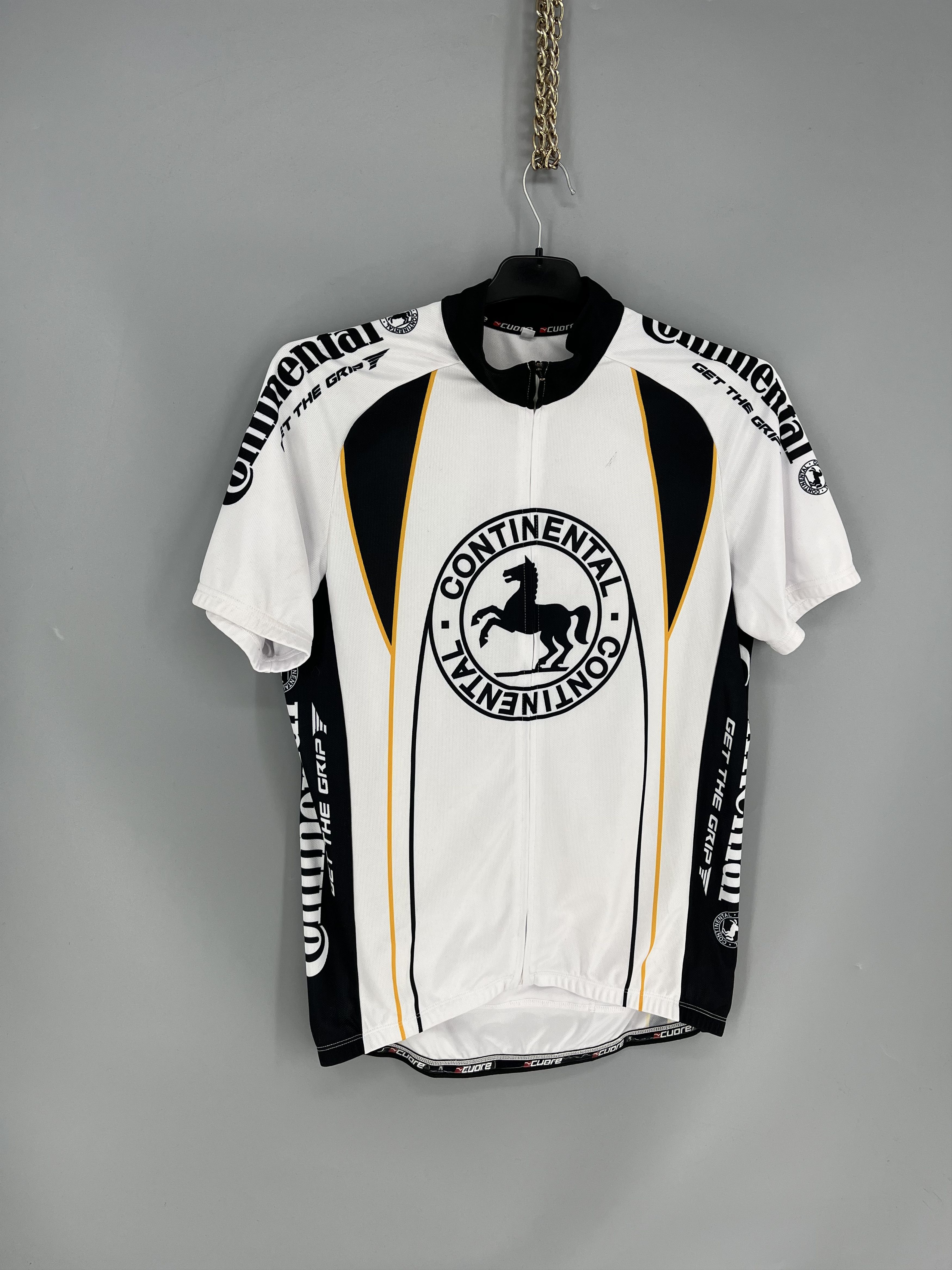Vintage Continental Cuore Cycling Top Jersey White Size M Size US M / EU 48-50 / 2 - 2 Thumbnail