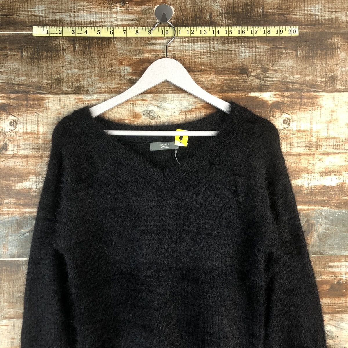 Homespun Knitwear DL Marble Waltz Black fur shaggy mohair Knitwear #C023 Size US M / EU 48-50 / 2 - 2 Thumbnail