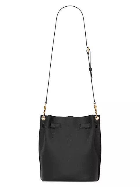 Saint Laurent Paris o1b1hav110225 Size: OS/ Boucle Bucket Leather Bag in Black Size ONE SIZE - 5 Thumbnail