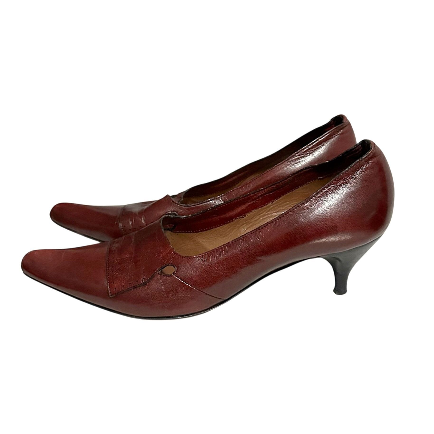 Costume National Vintage Y2K Costume National distressed pumps 38.5 EU, Dark Size US 8.5 / IT 38.5 - 5 Thumbnail