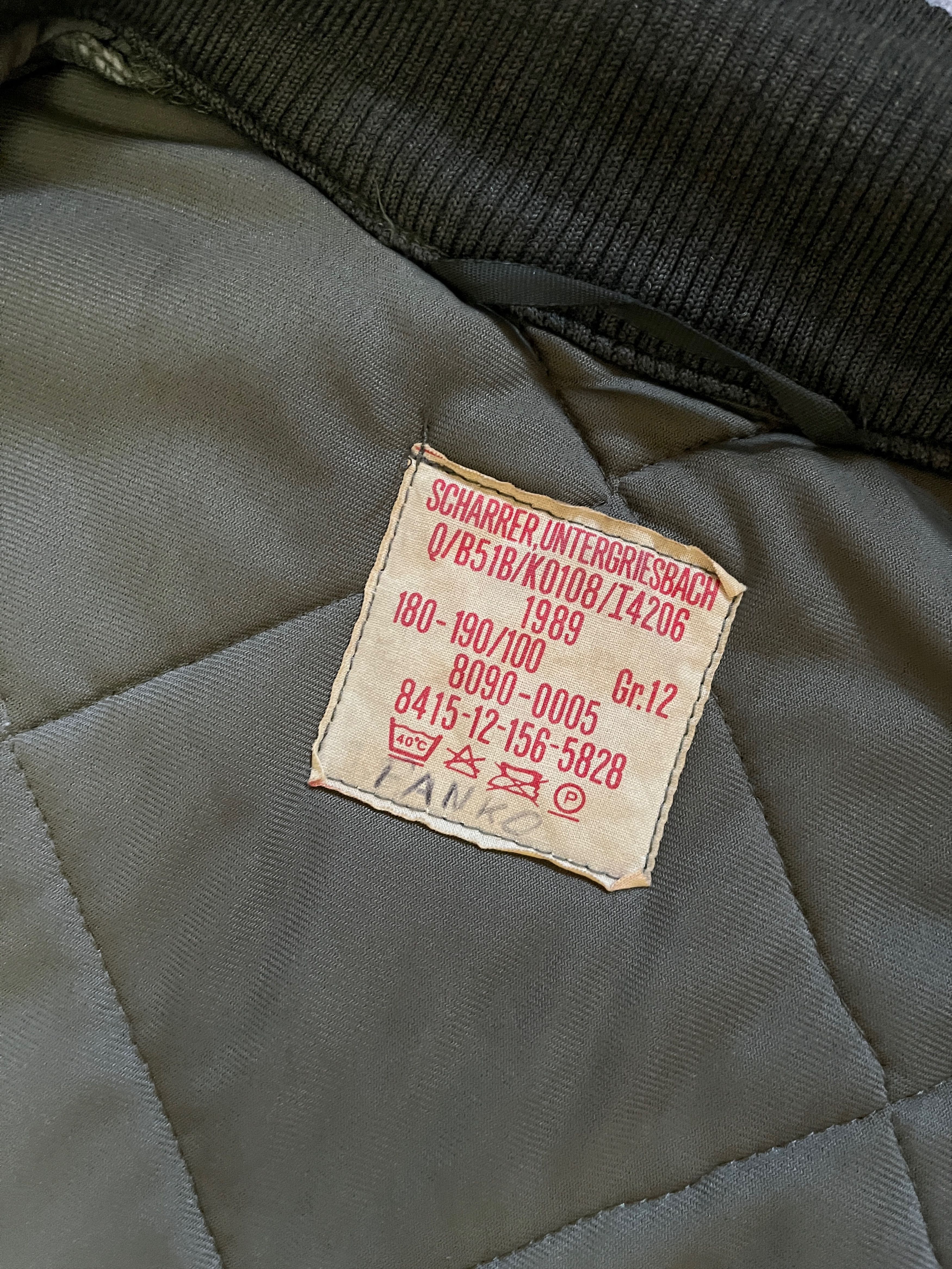 Vintage 1989 Germany Army Scharrer Quilted Jacket Size US L / EU 52-54 / 3 - 11 Thumbnail