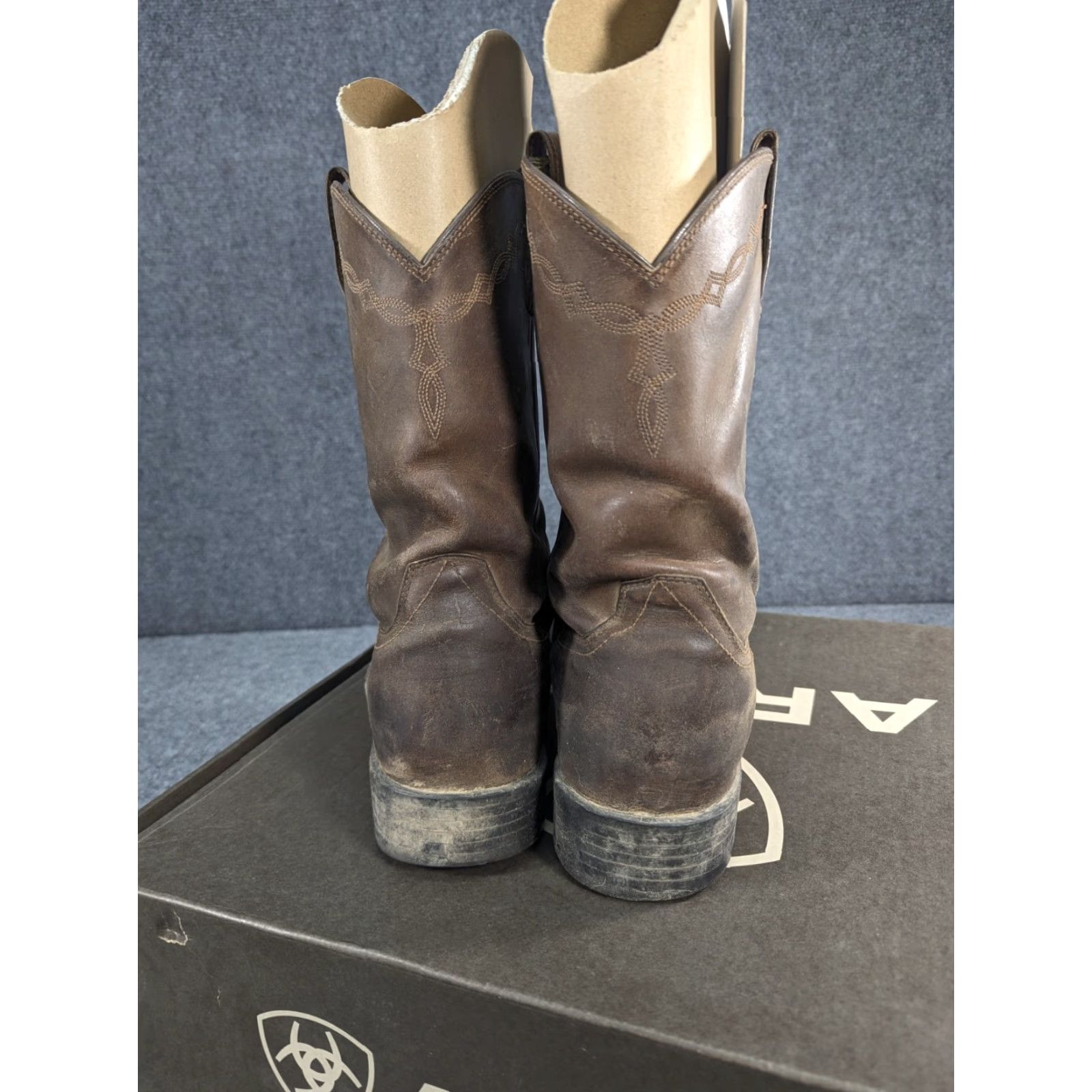 Ariat Ariat Rambler Patriot Western Boot Mens 15D Dark Brown Leather Square Toe Pull On Steel Toe Workwear Cowboy Shoes Size US 14 / EU 47 - 6 Thumbnail