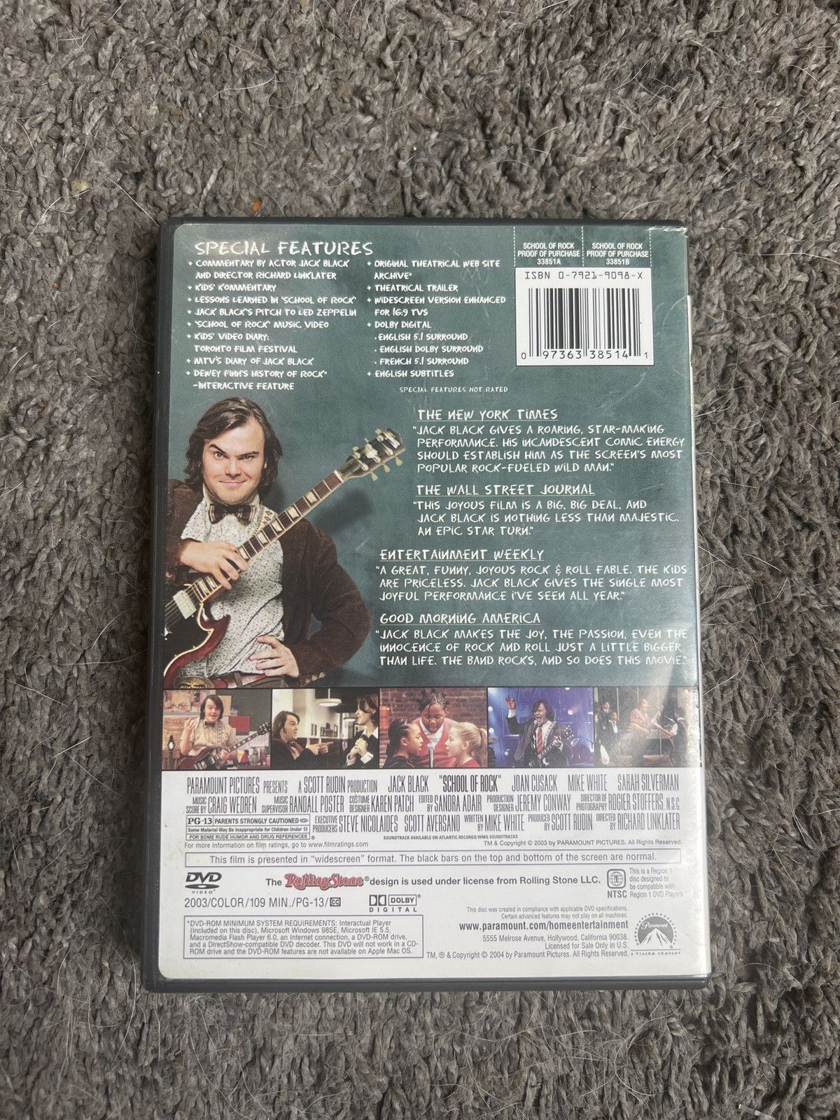 Vintage School Of Rock (DVD) Size ONE SIZE - 2 Thumbnail
