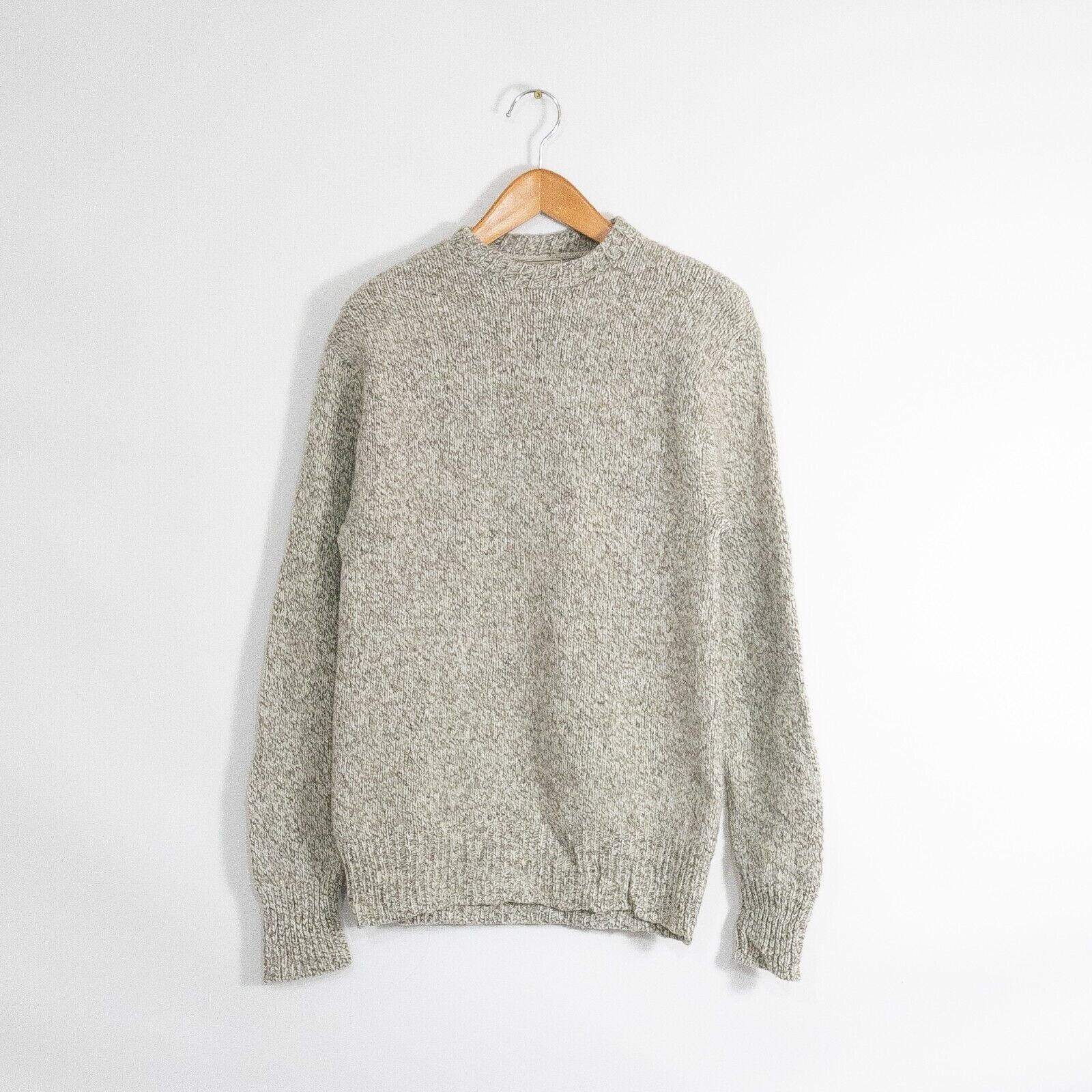 L.L. Bean × Vintage Vintage LL Bean Wool Sweater Mens Small Distressed Speckled Size US S / EU 44-46 / 1 - 1 Thumbnail