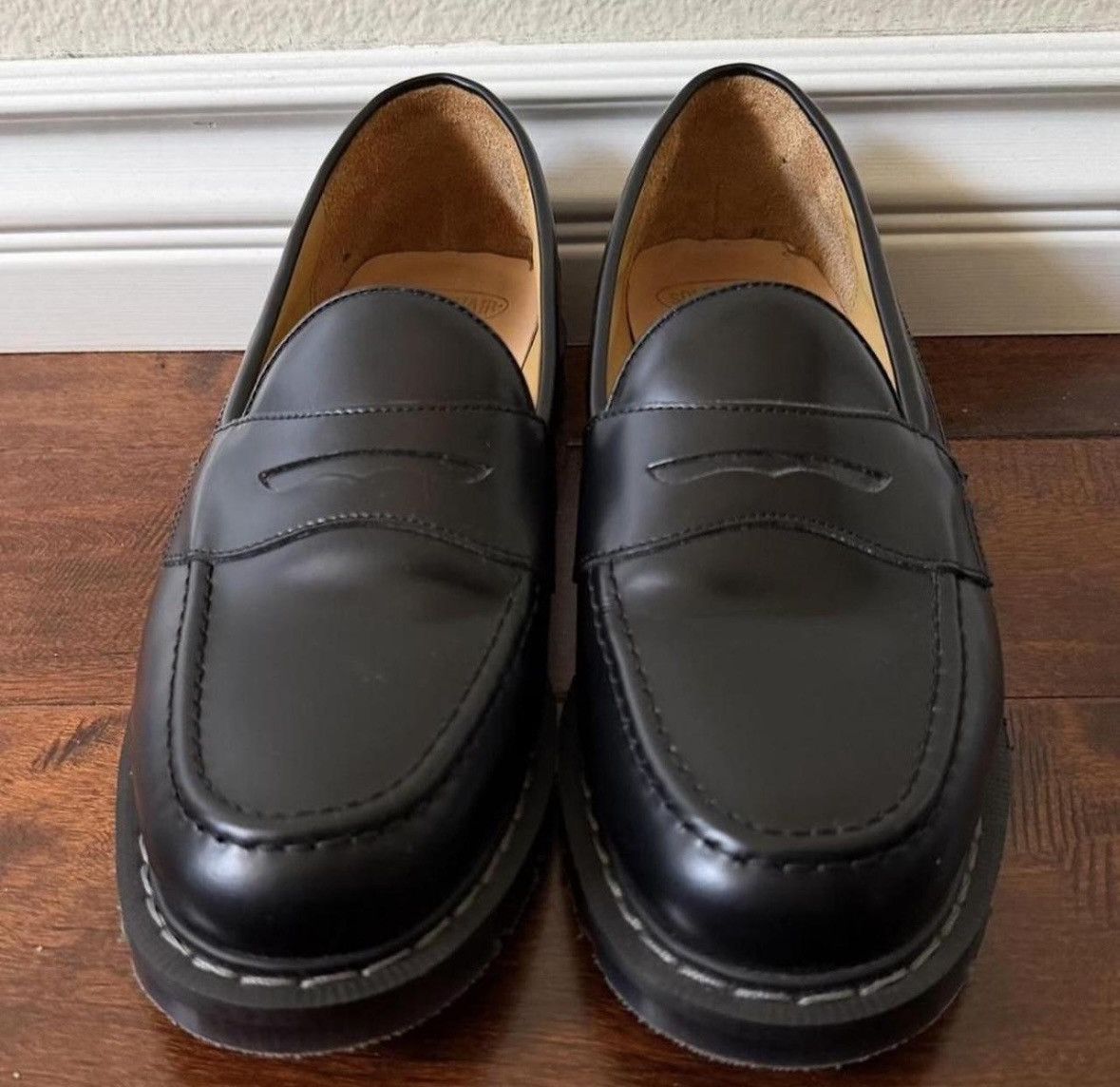 Solovair Solovair Black Hi Shine Penny Loafer Size US 10 / EU 43 - 5 Thumbnail