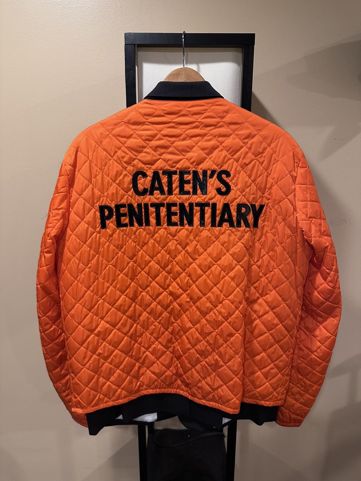 Dsquared2 Orange Quilted Jacket / Vest Calen’s Penitentiary