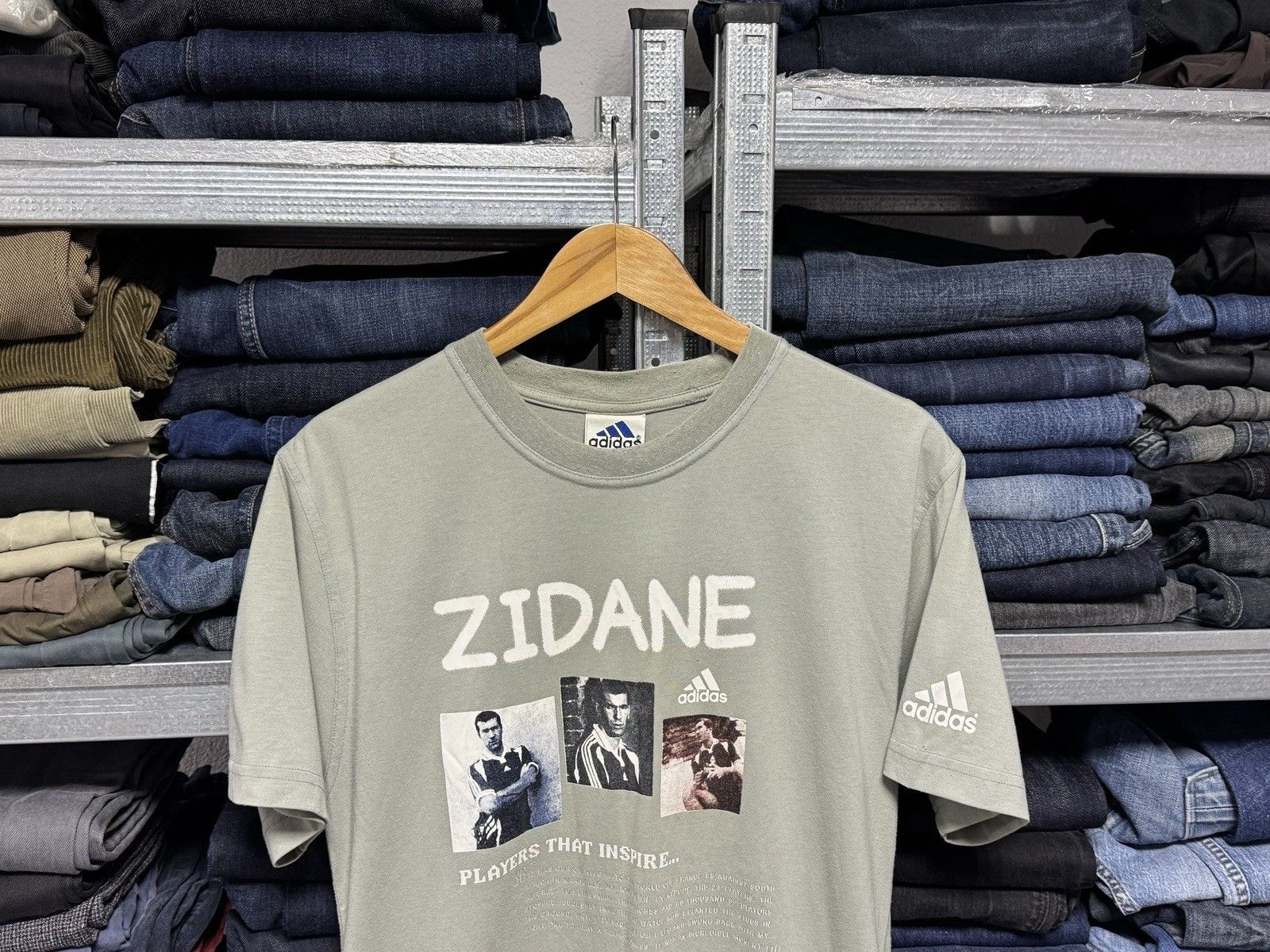 Adidas Adidas Zinedine ZIDANE Vintage T-Shirt Size US M / EU 48-50 / 2 - 2 Thumbnail