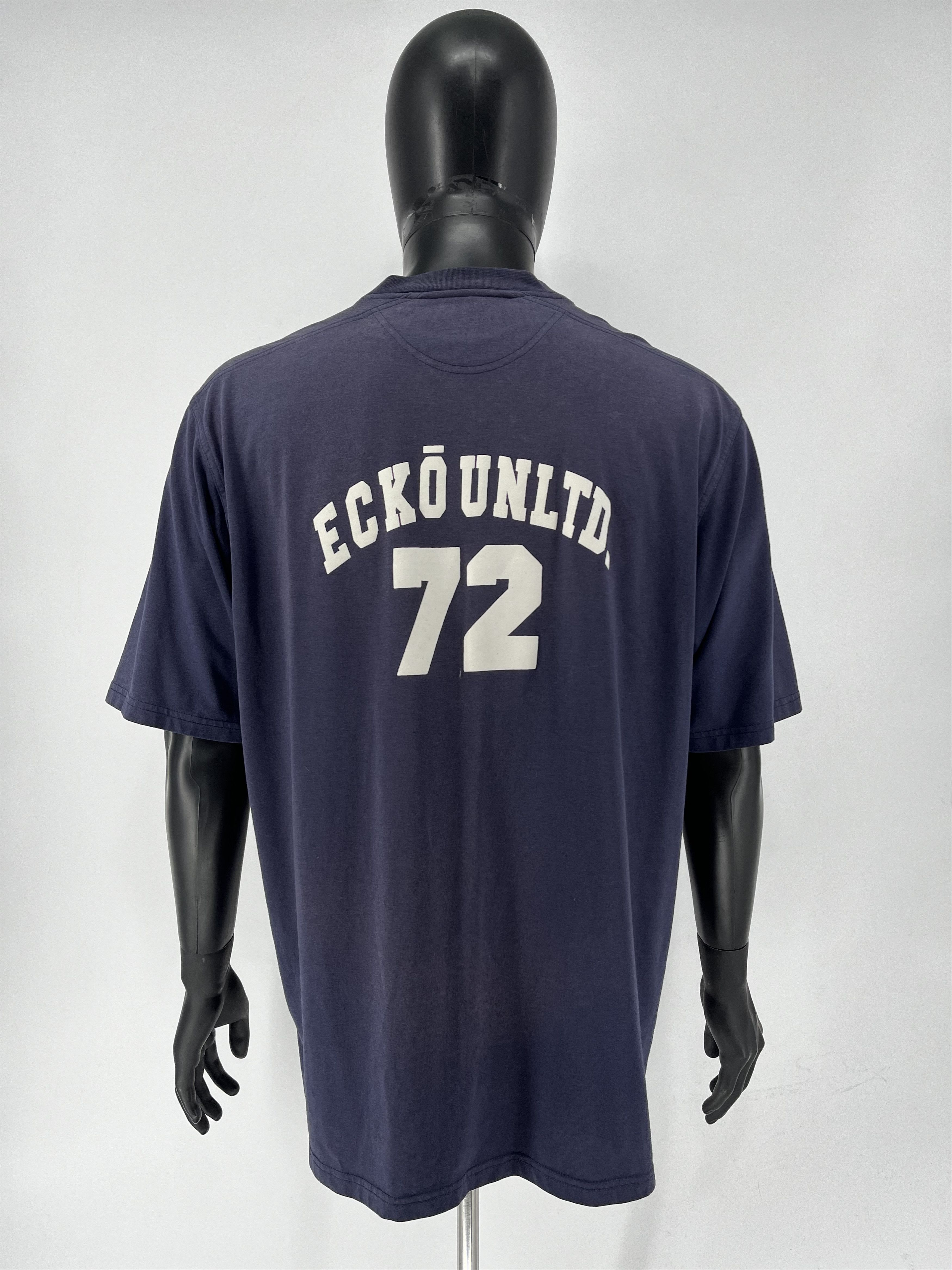 Ecko Unltd. Ecko Vintage Faded Rap Hip HoP T-Shirt Vintage Navy Tee Size US L / EU 52-54 / 3 - 9 Thumbnail