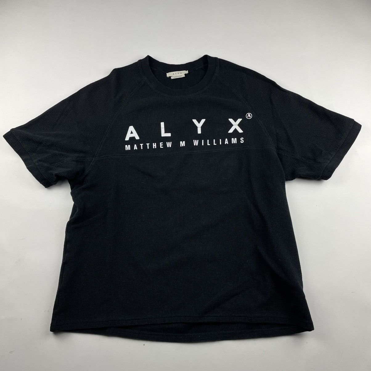 【1017 ALYX 9SM】WAFFLE T-SHIRT THERMAL/M/BK 1017 ALYX 9SM × Alyx Alyx Matthew M Williams 1017 9sm Black