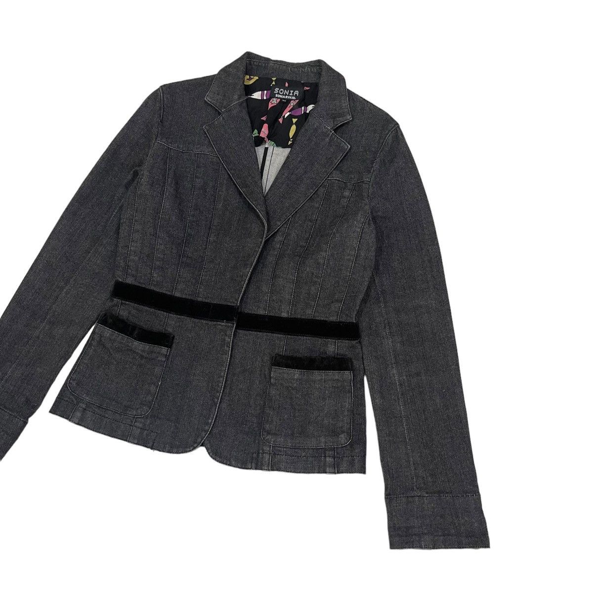 Designer × Sonia Rykiel Vintage Sonia Rykiel Button Jacket Size S / US 4 / IT 40 - 5 Thumbnail