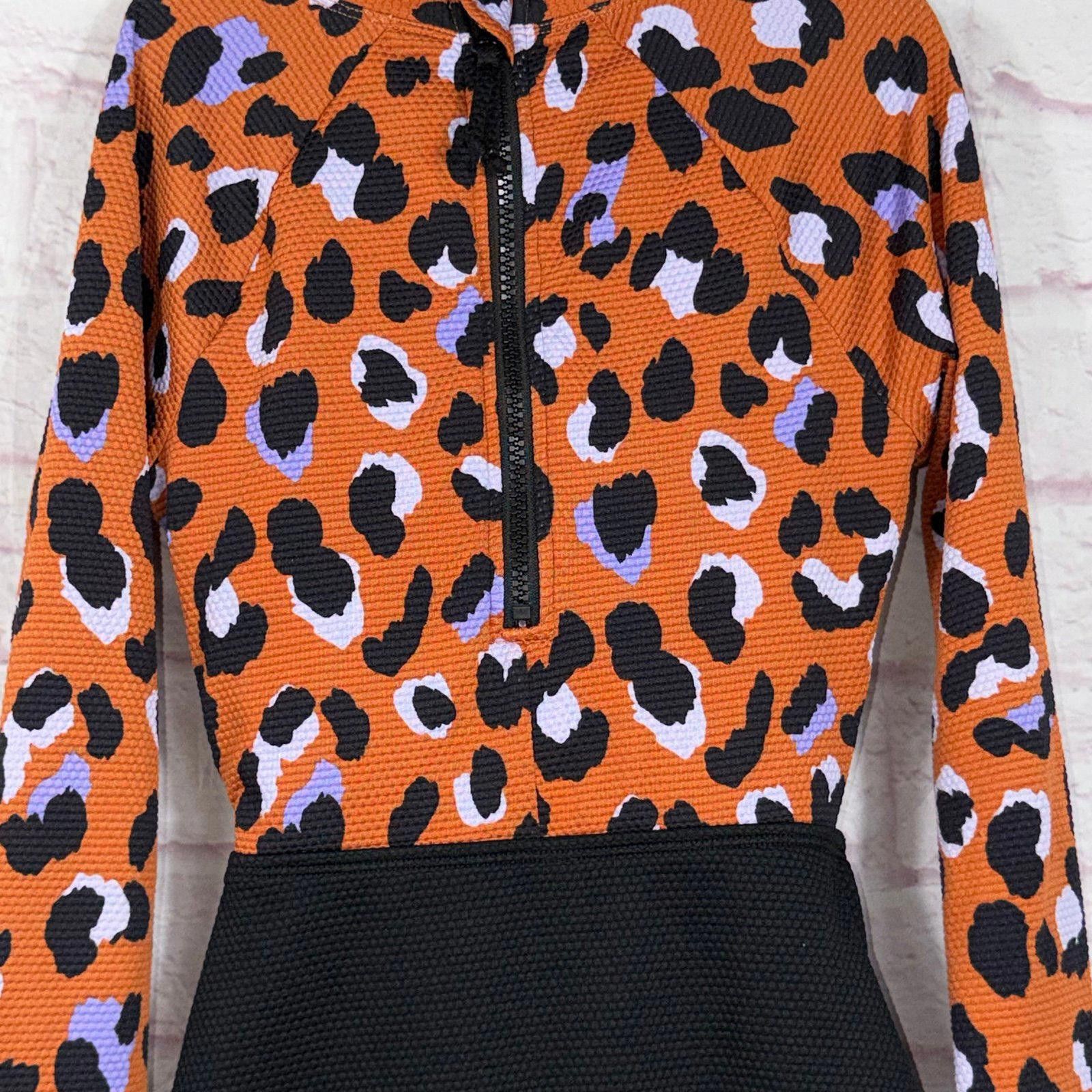 Other Art Class Large Leopard Print Long Sleeve Swimsuit Size ONE SIZE - 9 Thumbnail