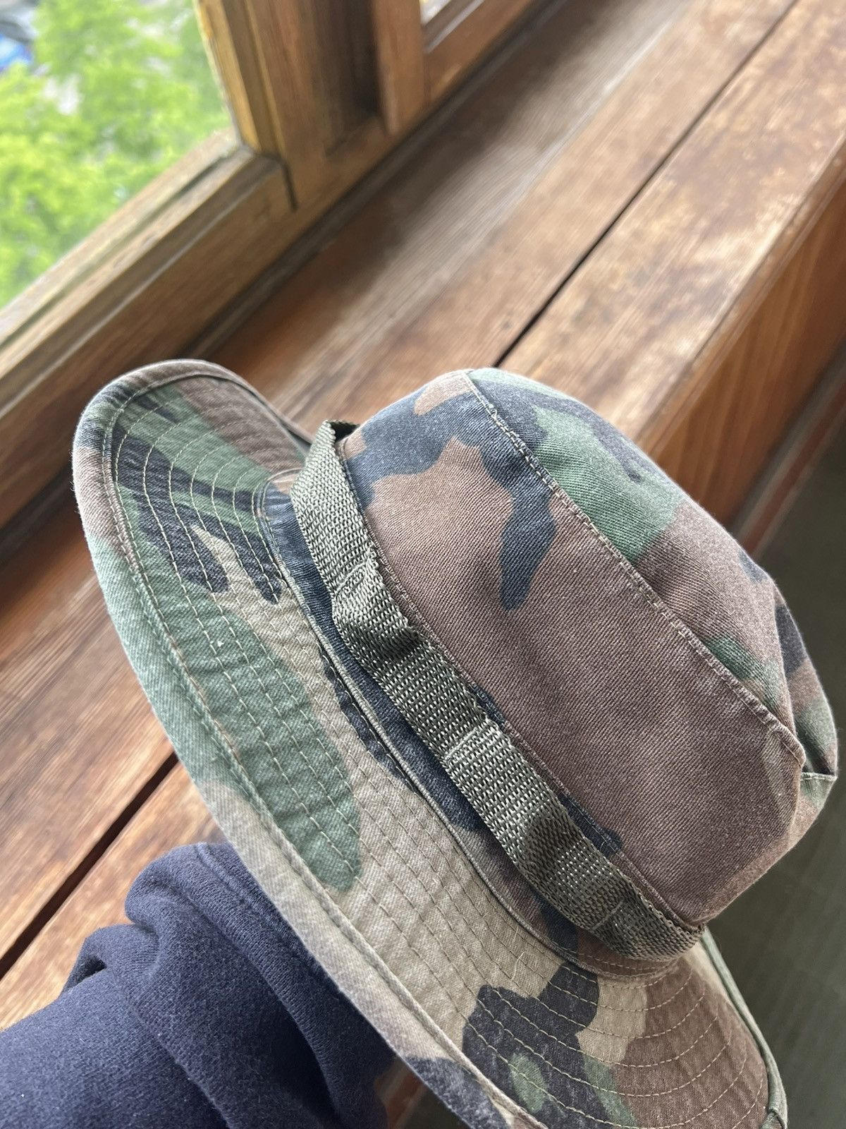 Vintage Vintage German Military Distressed Mil Tec Panama Hat Y2K Size ONE SIZE - 8 Thumbnail