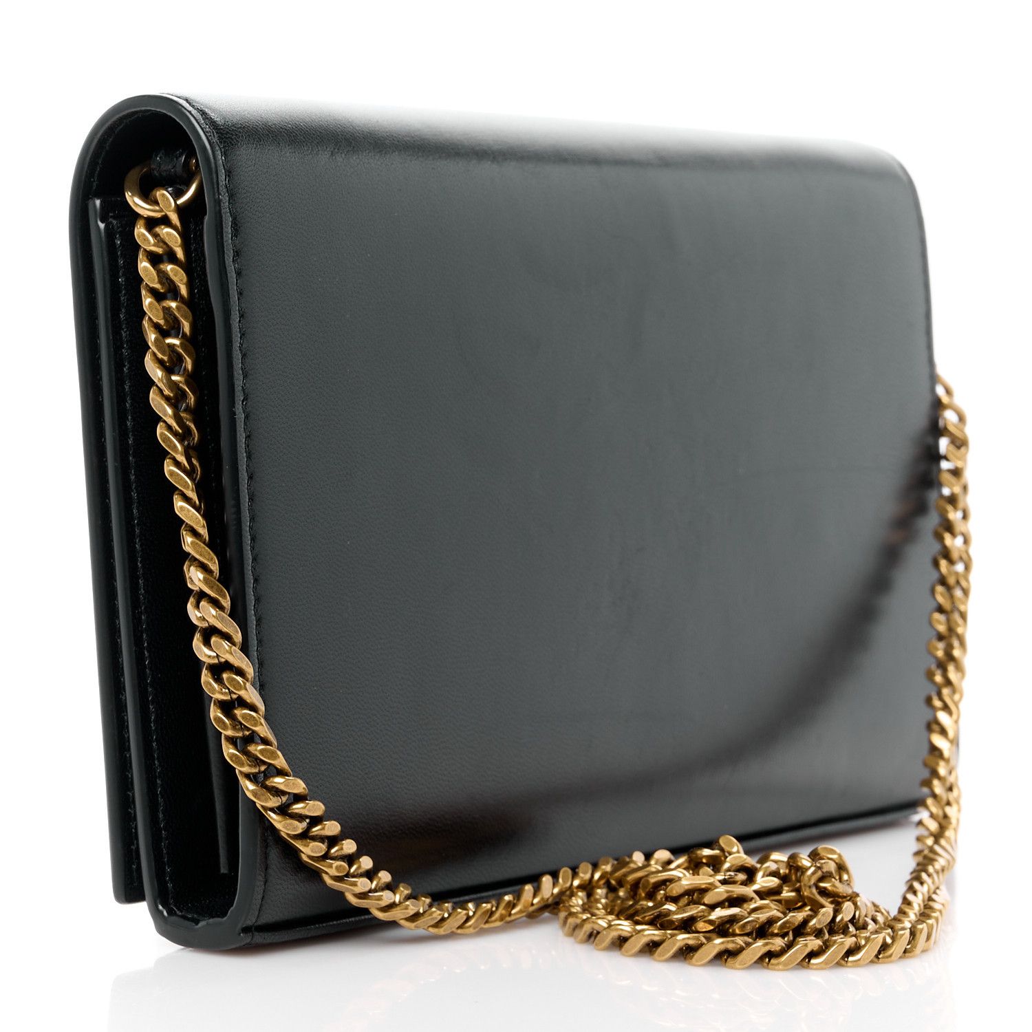 Saint Laurent Paris o1b1hav110325 Size: OS / Cassandre Chain Wallet in Black Size ONE SIZE - 3 Thumbnail