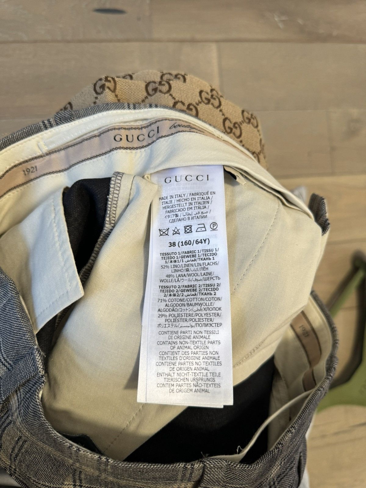 Gucci Gucci Grey Prince Of Wales Check Print Tailored Size 26" / US 2 / IT 38 - 14 Thumbnail