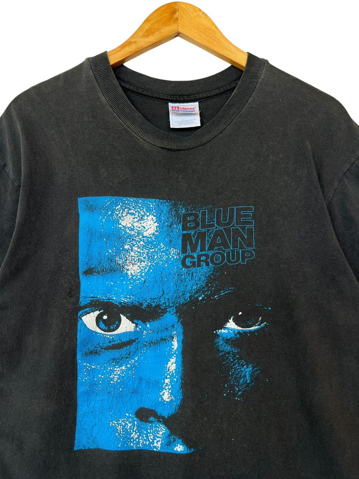 Vintage Vintage Blue Man Group Sunfaded Black Baggy Tees Size US M / EU 48-50 / 2 - 2 Thumbnail