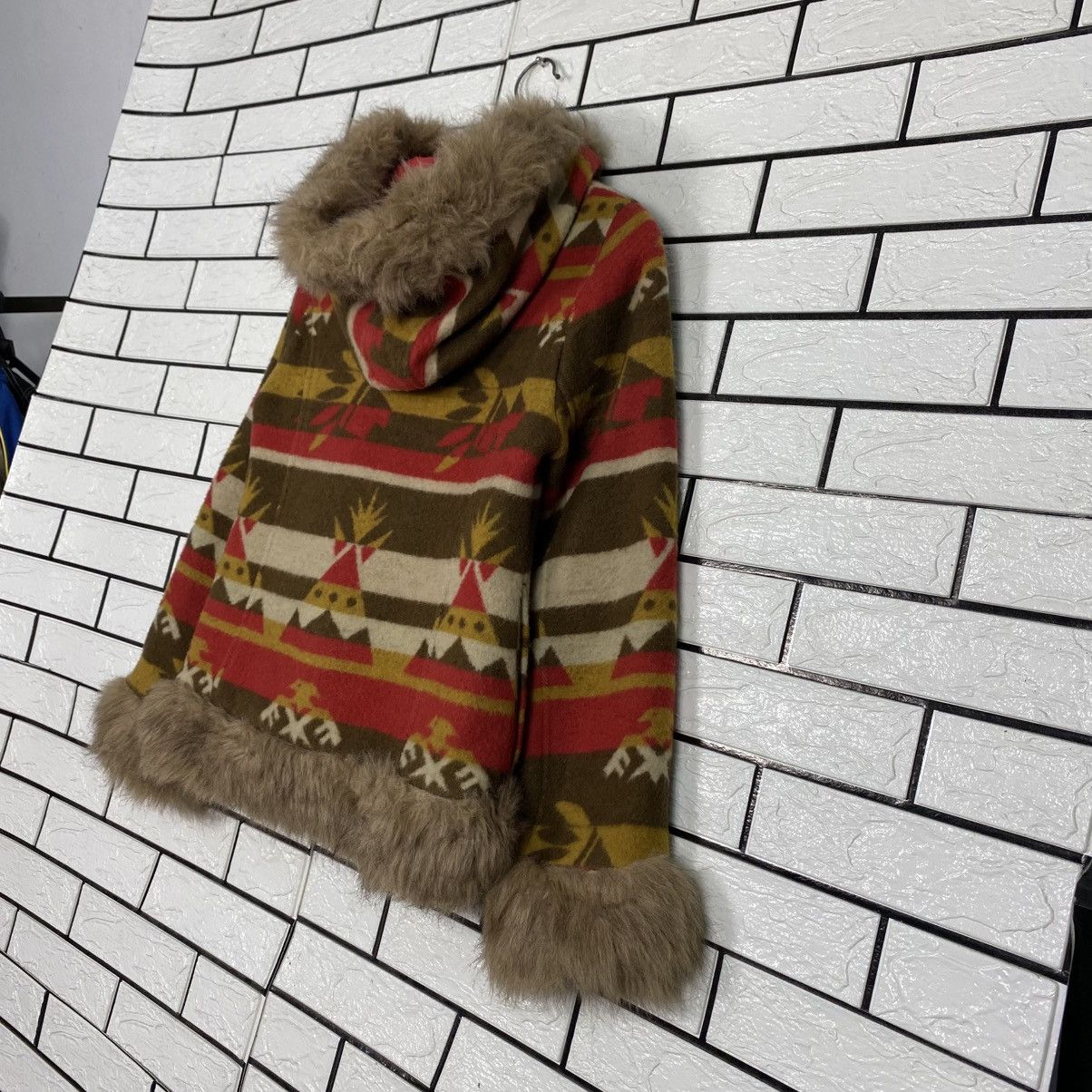 Hysteric Glamour Ozone Community Faux Fur Jacket Striped Design Size US M / EU 48-50 / 2 - 11 Thumbnail