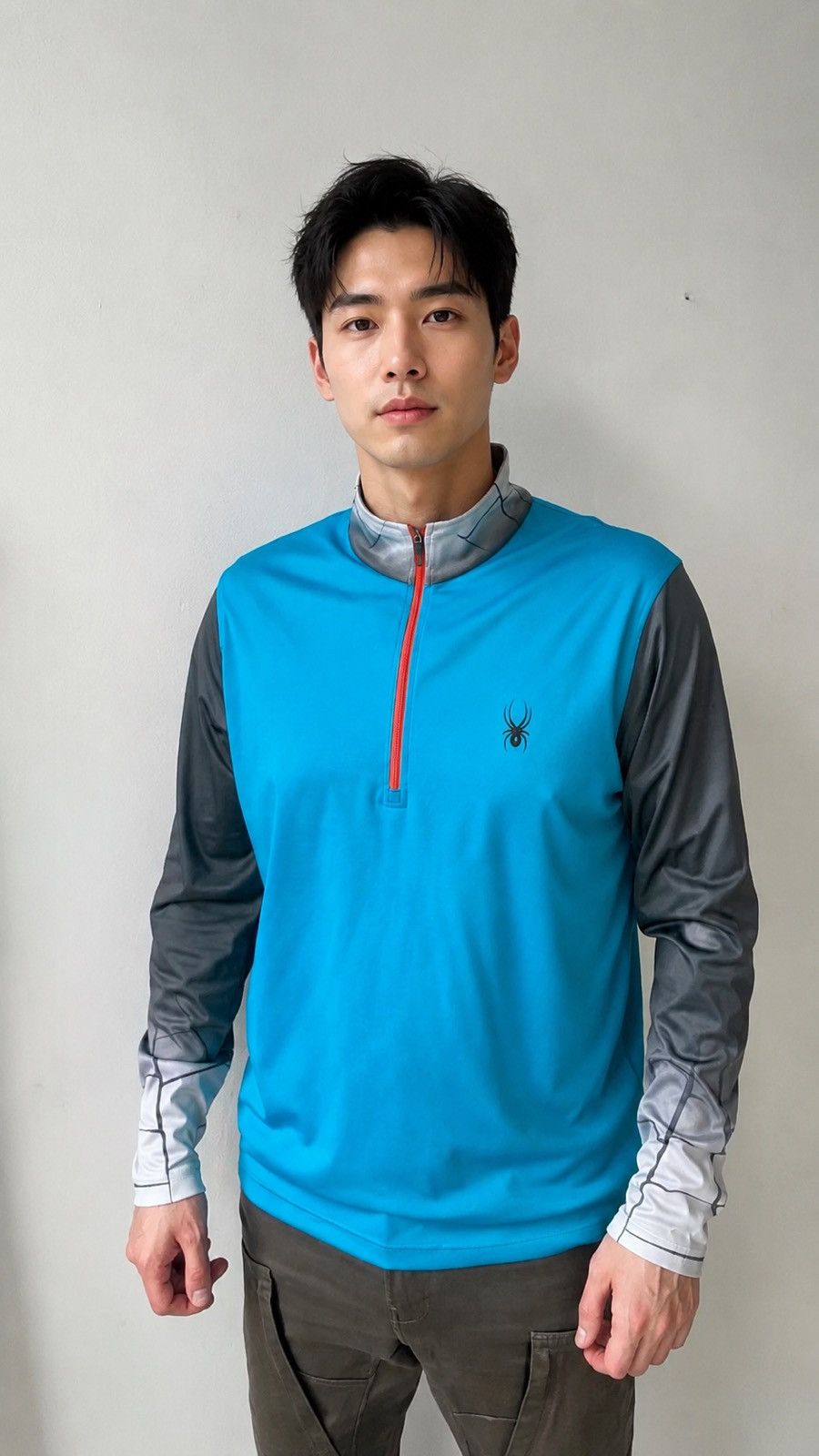 Spyder Spyder 1/3 Zip Pullover Spider Web Print Long Sleeve Size XL Size US XL / EU 56 / 4 - 1 Thumbnail