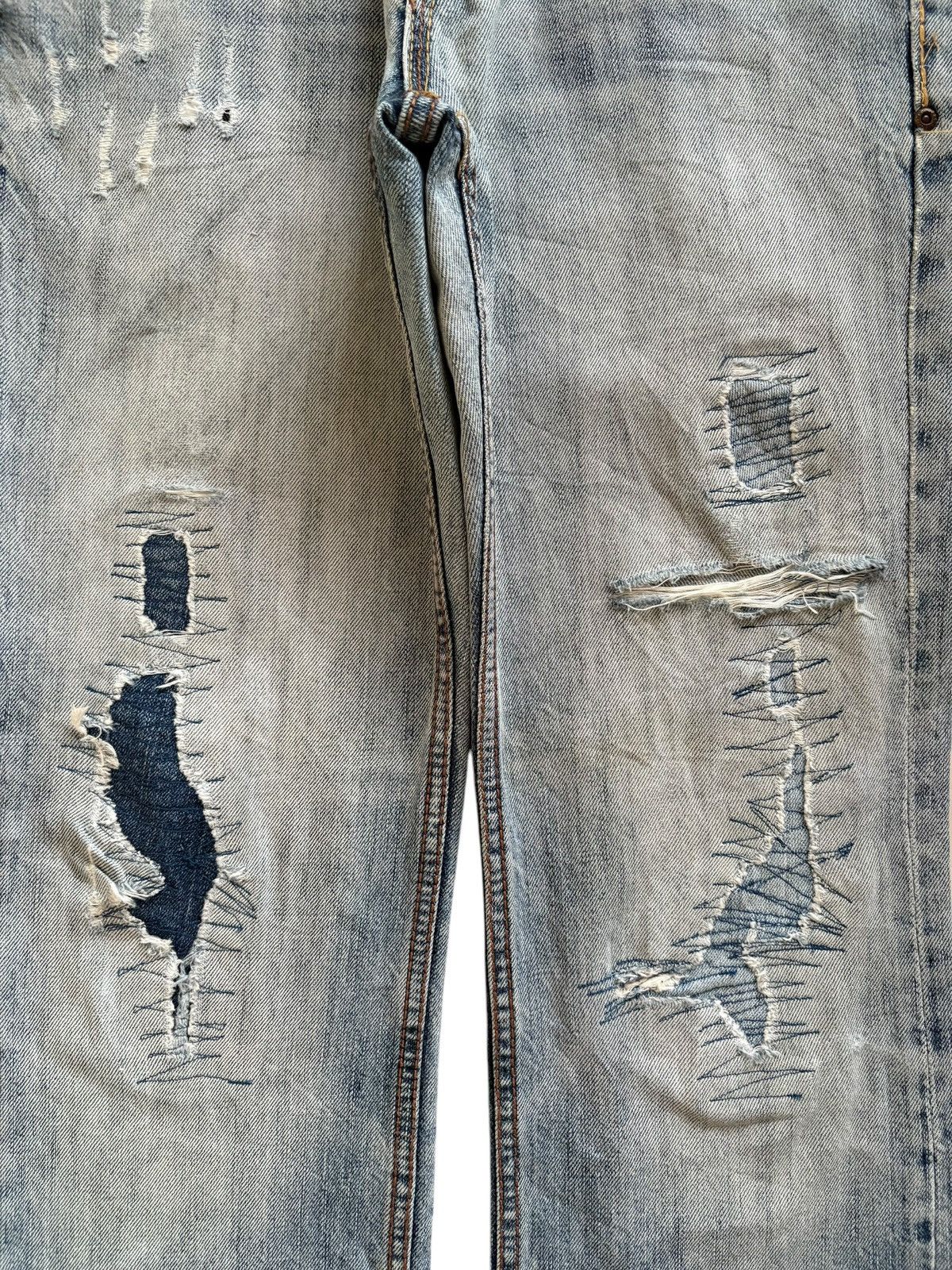 Japanese Brand Vintage Japanese Brand Patches Faded Wash Bootcut Jeans Size US 29 - 5 Thumbnail